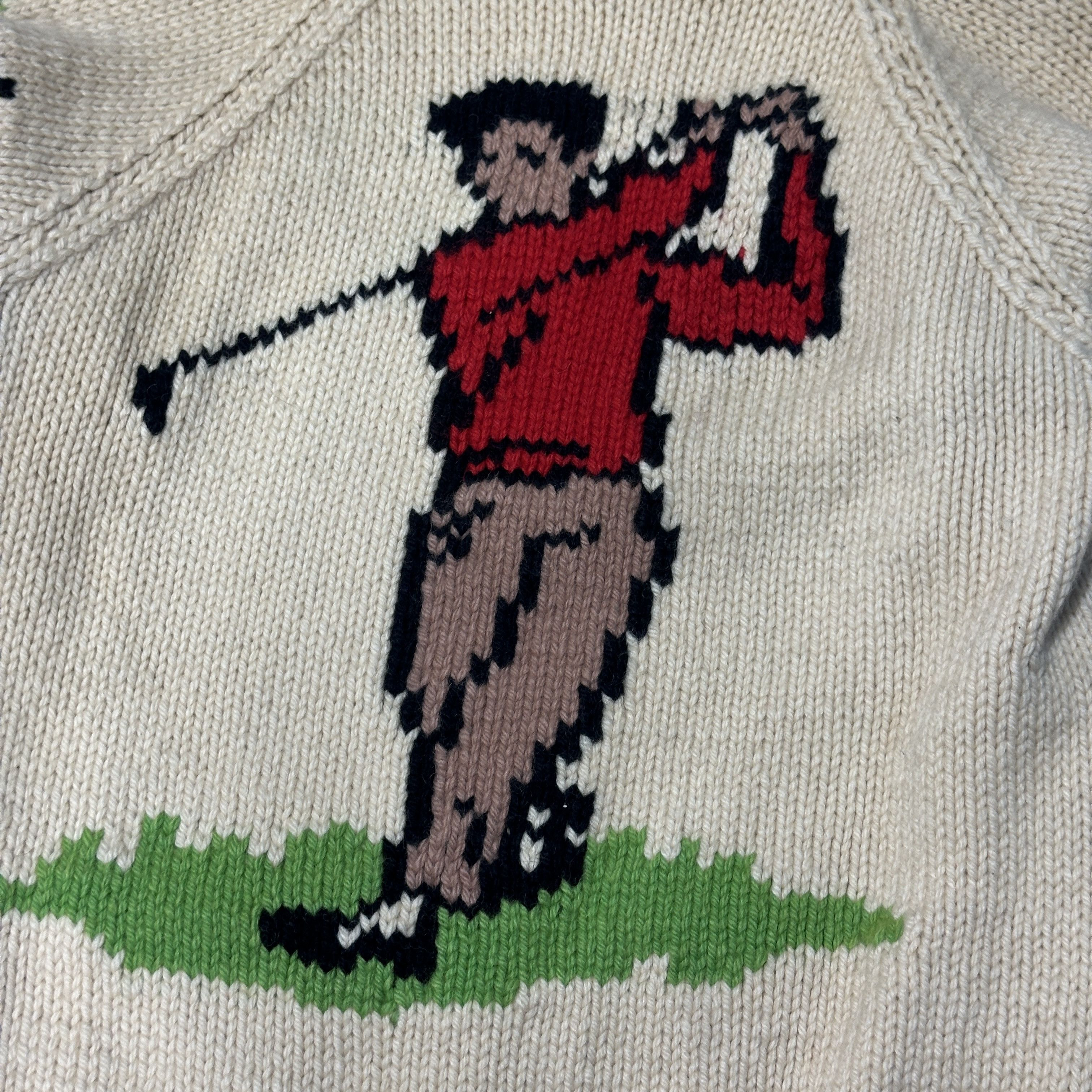 Other Vintage Hand Knit Golf Motif Cowichan Sweater Size M Size US M / EU 48-50 / 2 - 8 Thumbnail