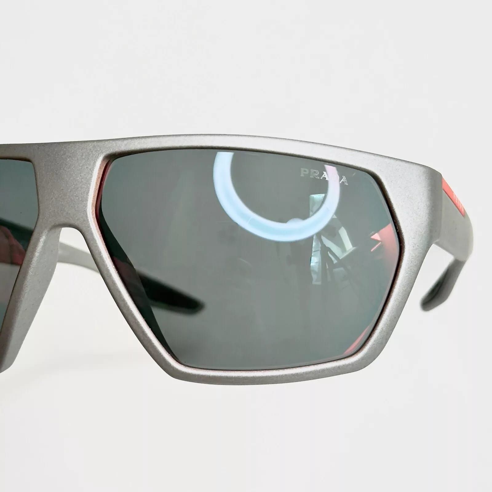 Prada PRADA LINEA ROSSA ACTIVE 08U Silver Sport Sunglasses PS08US Size ONE SIZE - 6 Thumbnail