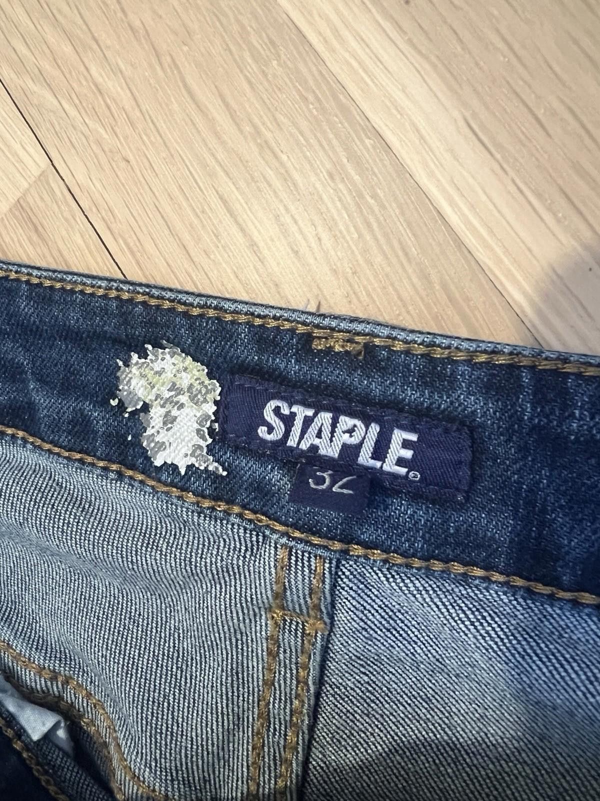 Staple Staple Pigeon Mens Embroidered Patch Denim Jeans Size 32x32 Size US 32 / EU 48 - 4 Thumbnail