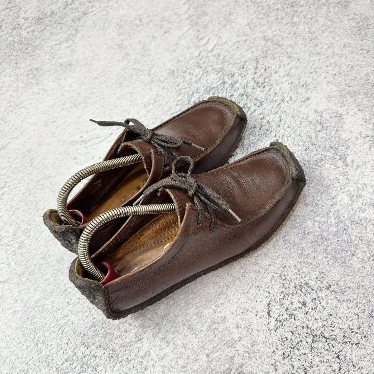Clarks × Vintage Clarks Wallabees Brown Leather US7.5 UK6.5 EU40.5 25.5cm Size US 7.5 / EU 40-41 - 9 Thumbnail