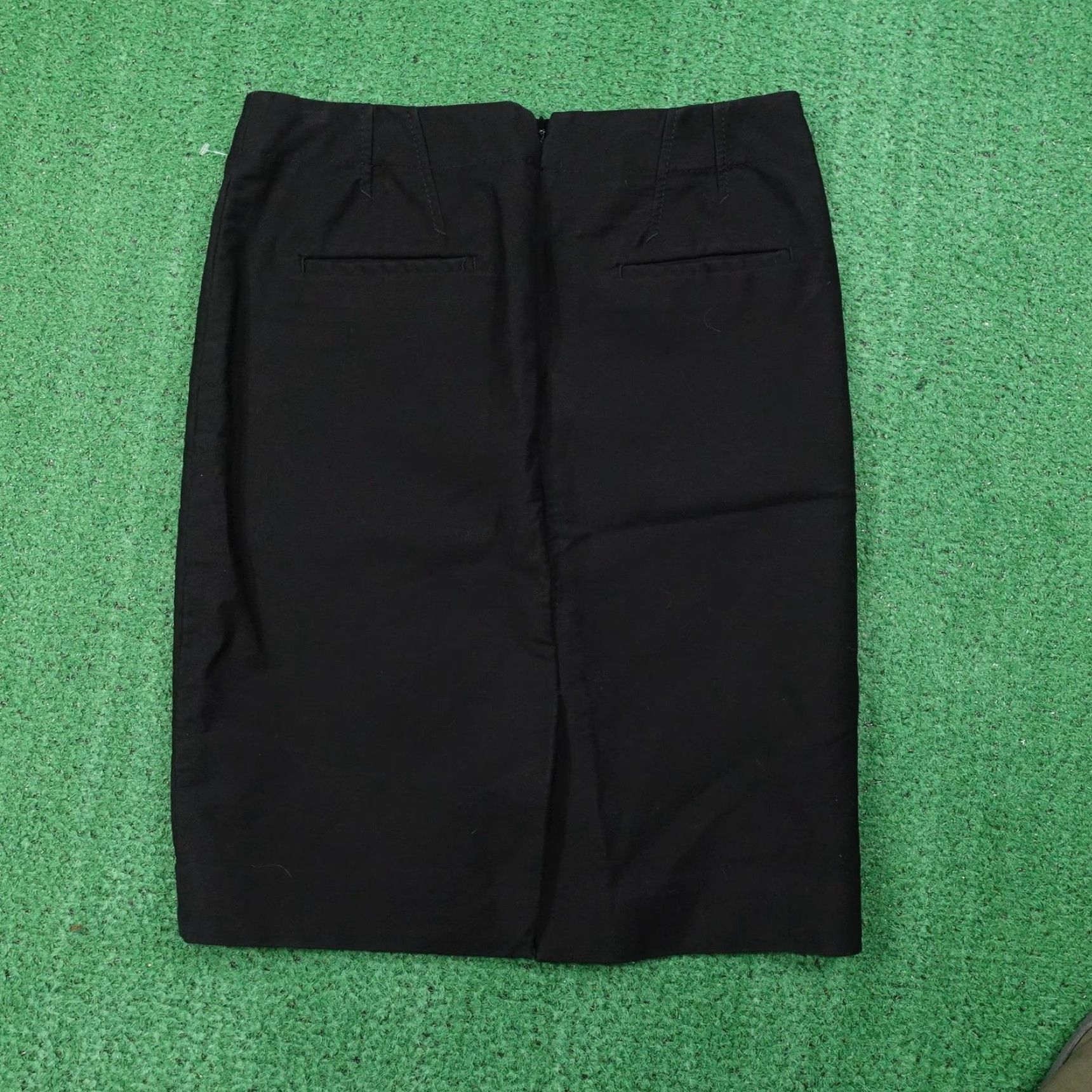 J.Crew J.CREW Skirt Womens 4 Black Pencil Back Slit Stretch Office Wear Career Size 27" / US 4 / IT 40 - 3 Thumbnail