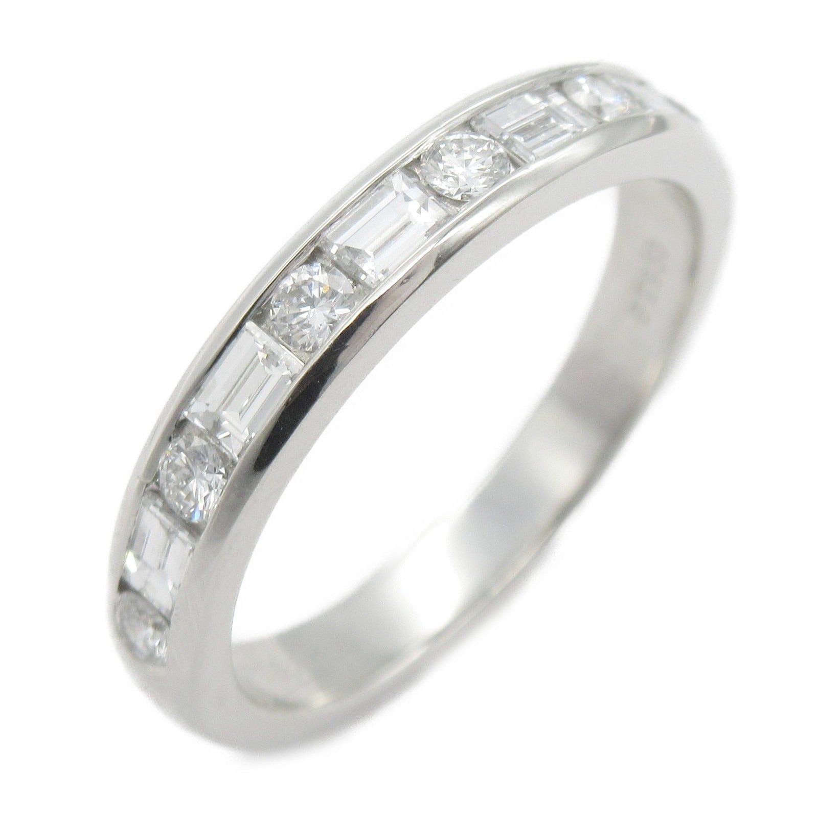 Tiffany & Co. Tiffany Co Half Circle Channel Settings Diamond Ring Pt950 Platinum Clear Size ONE SIZE - 1 Thumbnail