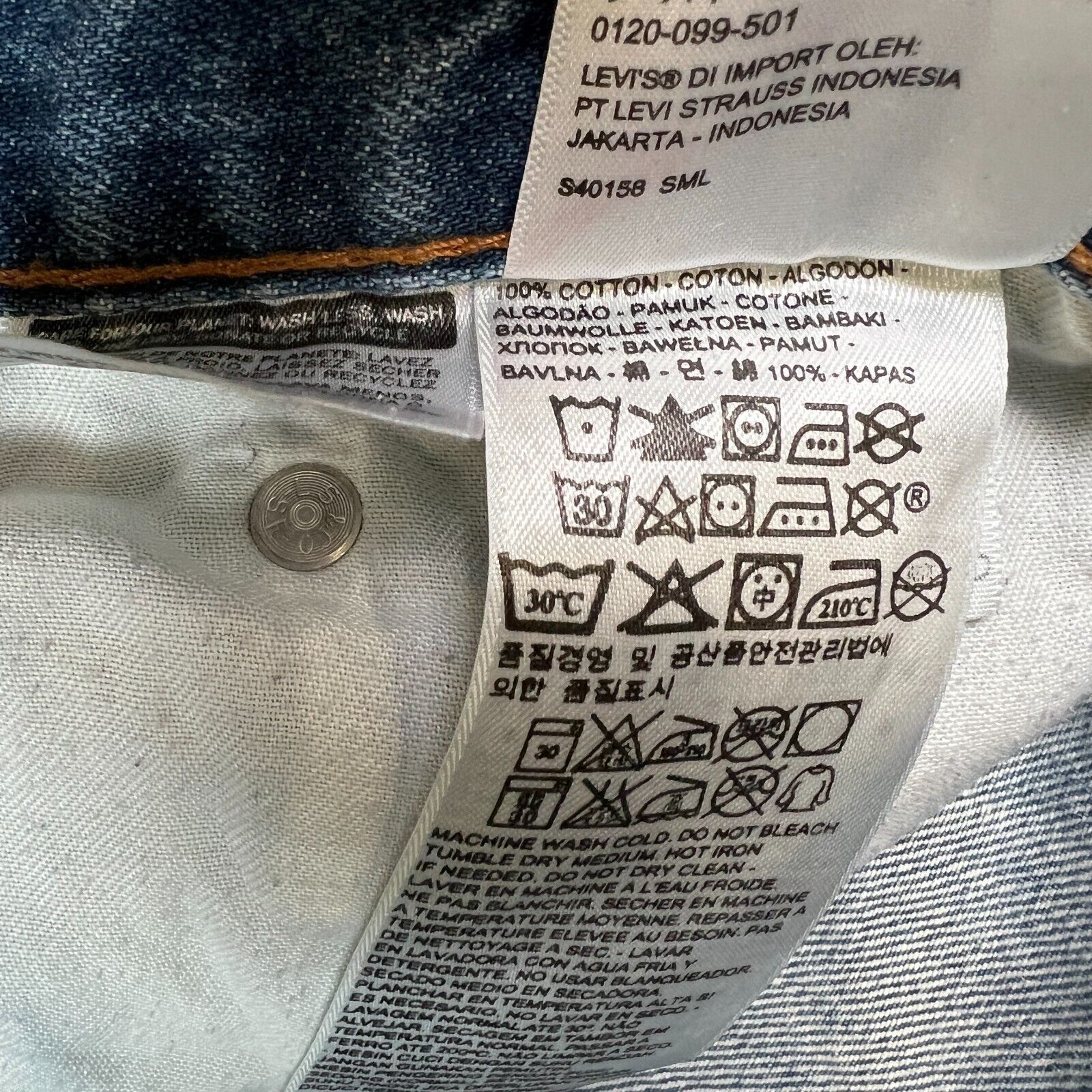 Levi's × Vintage Levi's 559 Jeans 36x32 Relaxed Straight Fit Denim Pants Size US 36 / EU 52 - 10 Thumbnail
