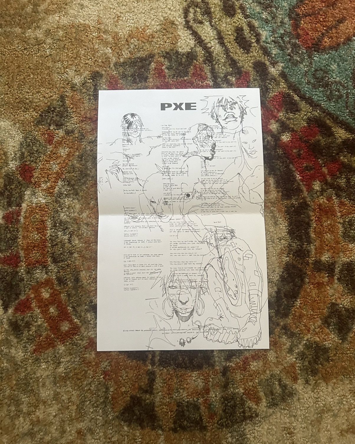 Drain Gang × Sad Boys Ecco2k for Drain Gang PXE CD (1st Burn) + Poster Size ONE SIZE - 15 Thumbnail