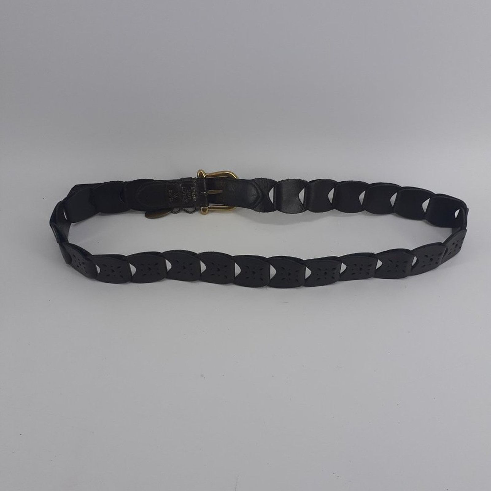 Faded Glory Faded Glory XL Dark Brown Genuine Leather Links Casual Y2K Size ONE SIZE - 11 Thumbnail