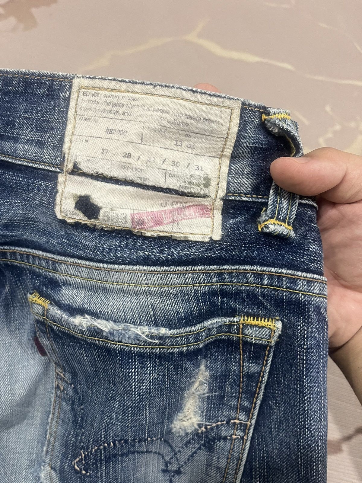 Edwin Edwin Blue Trip 503 x Venus Celebrity Flared Denim Set Size 29" - 10 Thumbnail