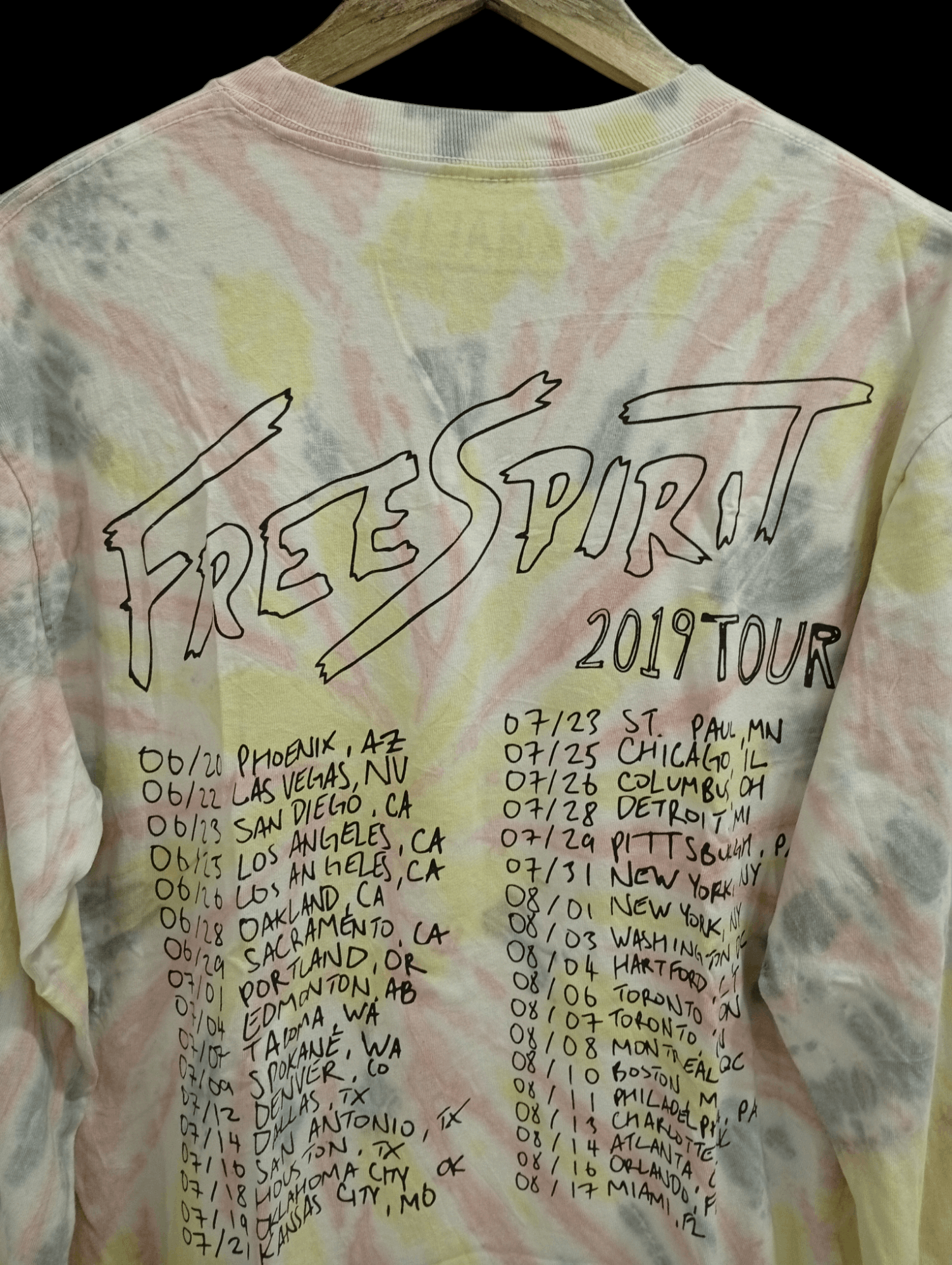 Rap Tees 🔥🔥Khalid Free Spirit 2019 Tour Tye Dye LS T-Shirt Size US M / EU 48-50 / 2 - 22 Thumbnail