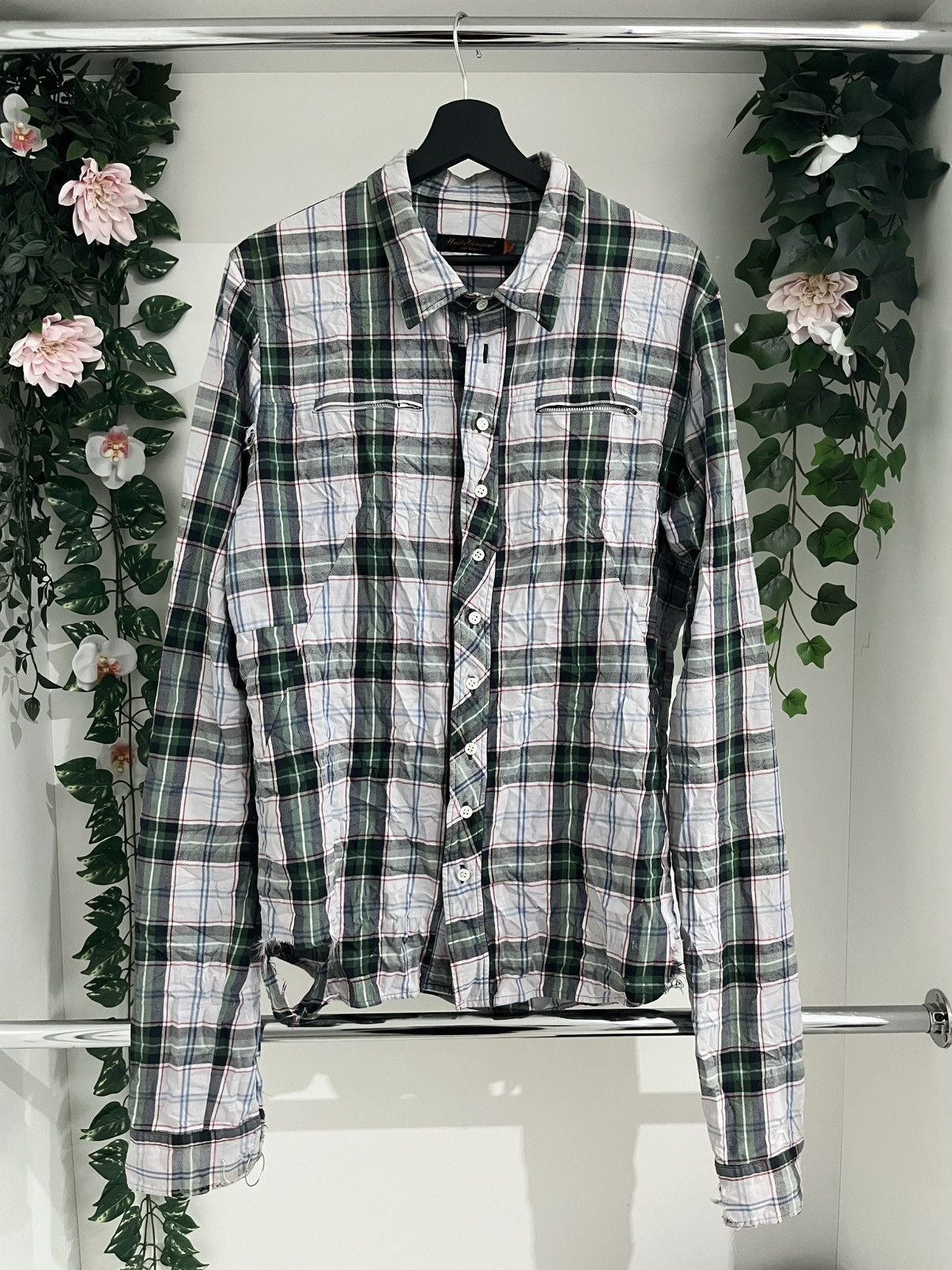 AW2006 Undercover Vintage Checkered Wrinkled Shirt