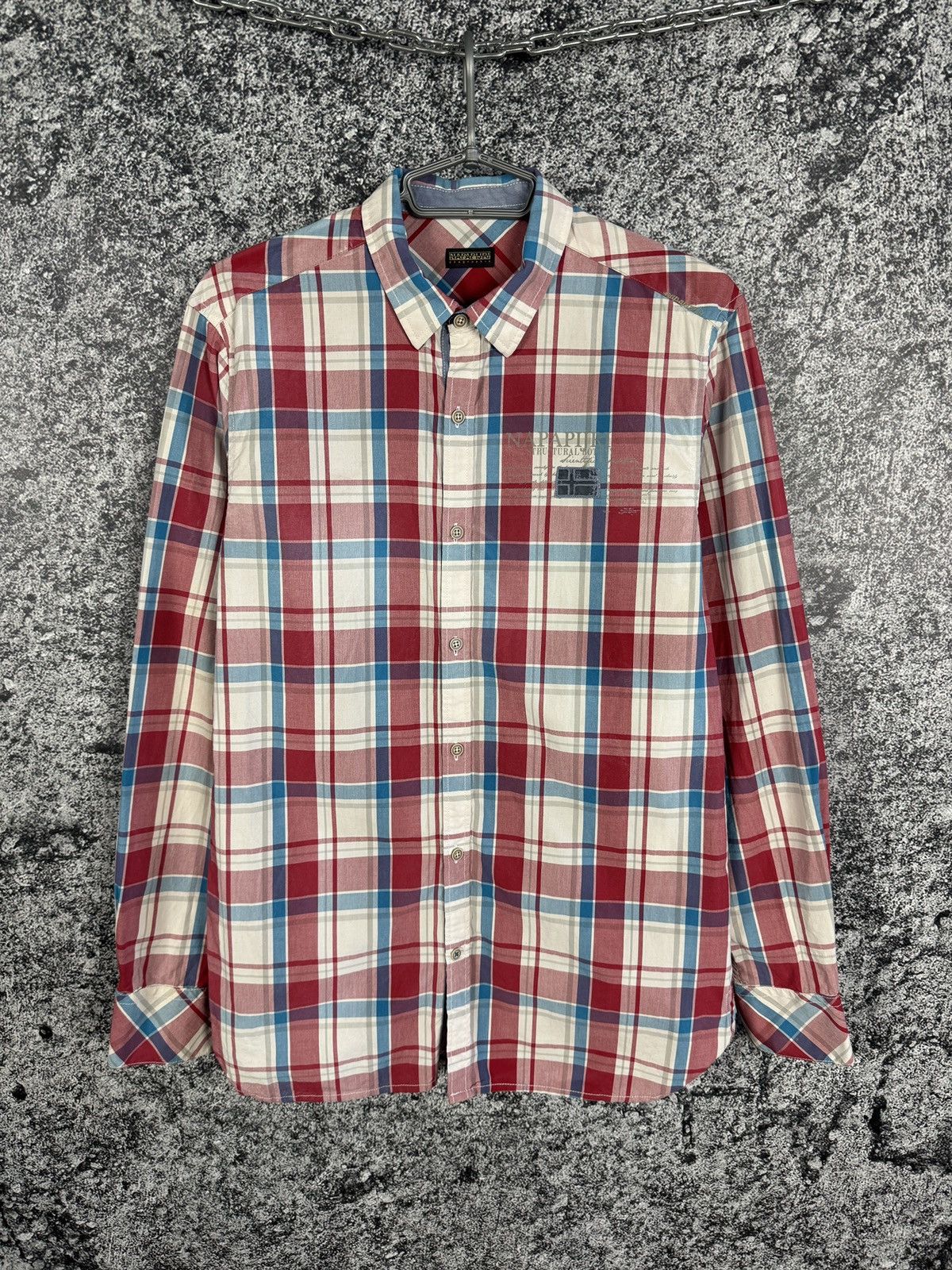 Napapijri Napapijri Long Sleeve Plaid Shirt Button Up Outdoor Size L Size US L / EU 52-54 / 3 - 1 Thumbnail