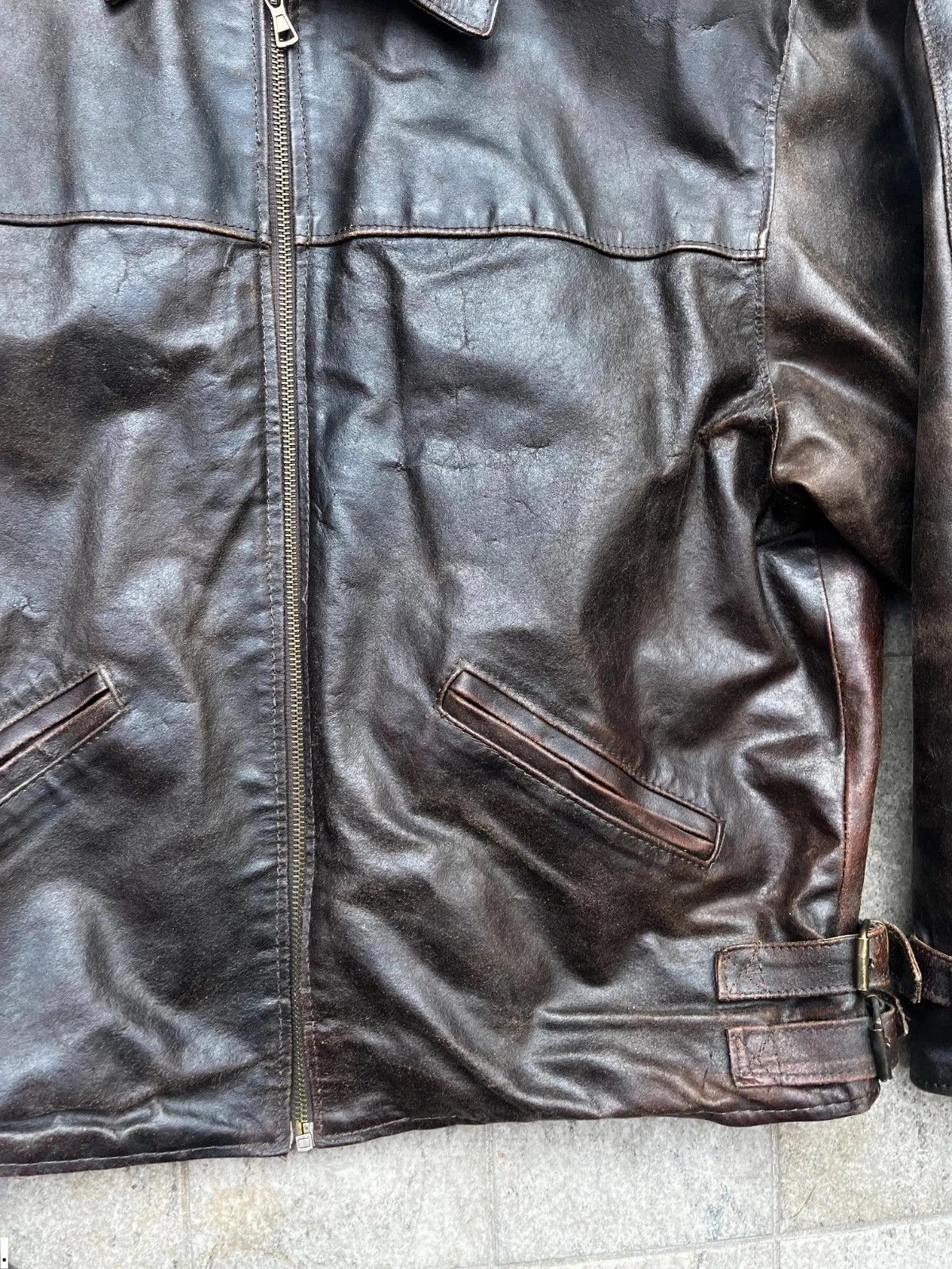 Other Super Rare Real leather double Buckle Jacket Size US L / EU 52-54 / 3 - 10 Thumbnail