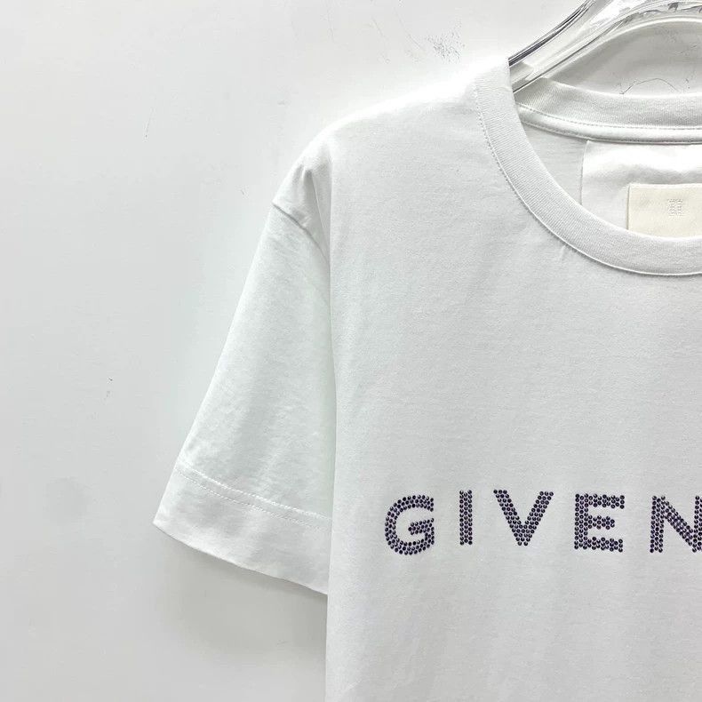 Givenchy Givenchy Givenchy White Logo Short Sleeve TShirt -2507 Size L / US 10 / IT 46 - 3 Thumbnail
