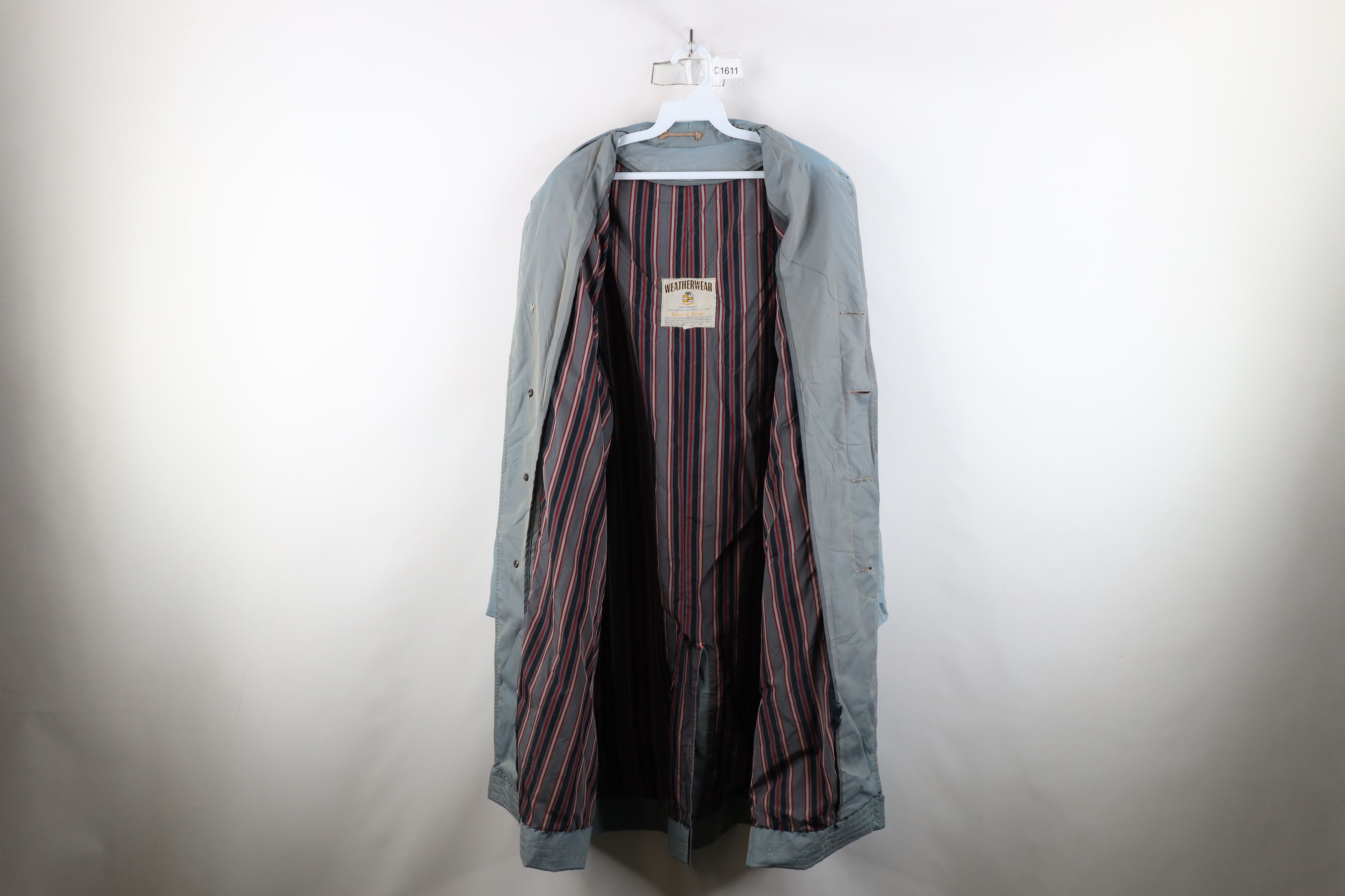 Vintage Vintage 50s 60s Streetwear Trench Coat Rain Jacket USA Size US XL / EU 56 / 4 - 13 Thumbnail