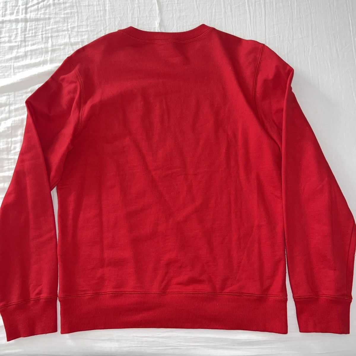 Louis Vuitton × Supreme SUPREME LOUIS VUITTON ARC LOGO CREWNECK SWEATER RED 2017 Size US L / EU 52-54 / 3 - 5 Thumbnail