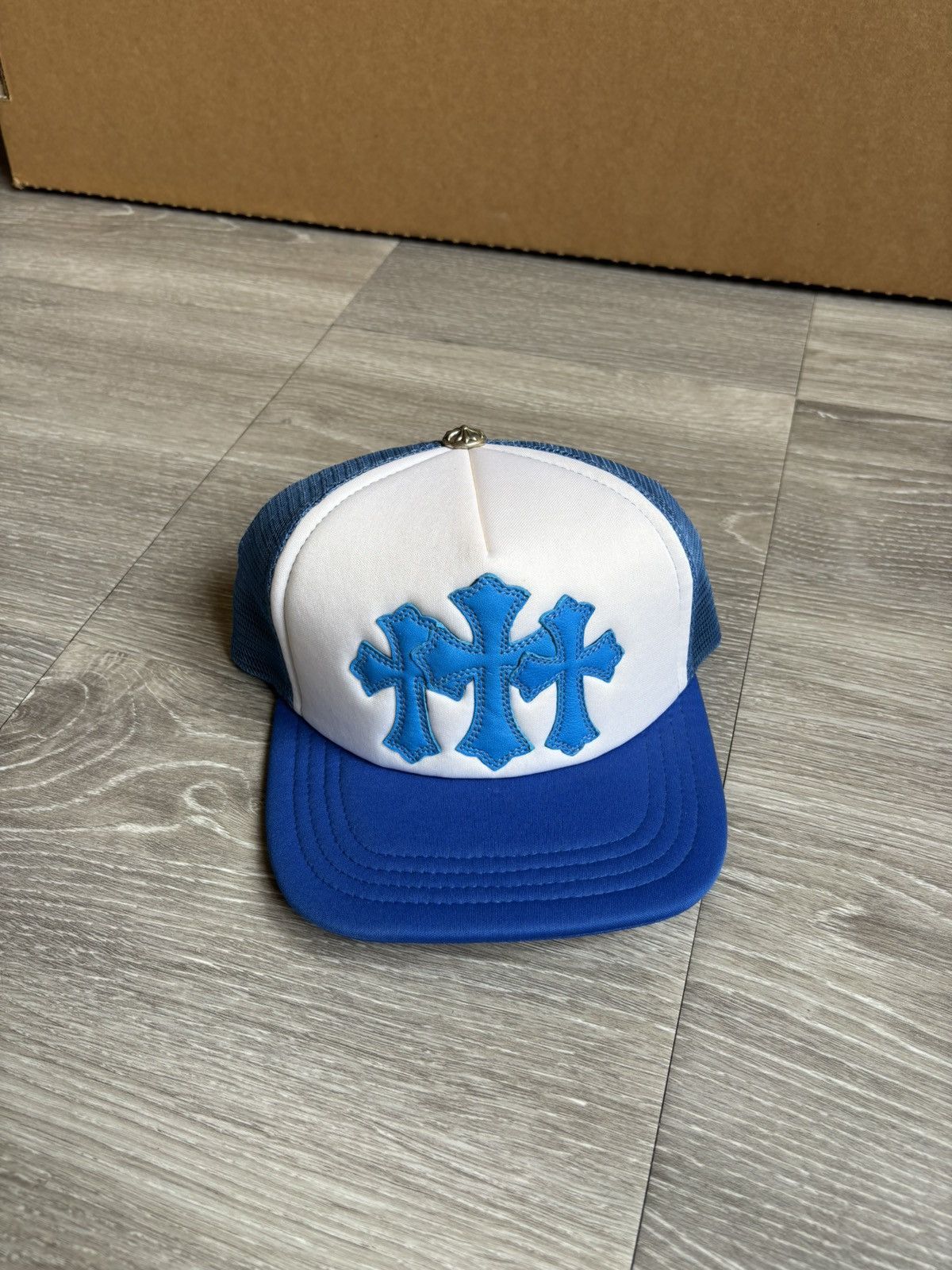 Chrome Hearts Chrome Hearts Blue Triple Cross Cemetery Hat Size ONE SIZE - 4 Thumbnail
