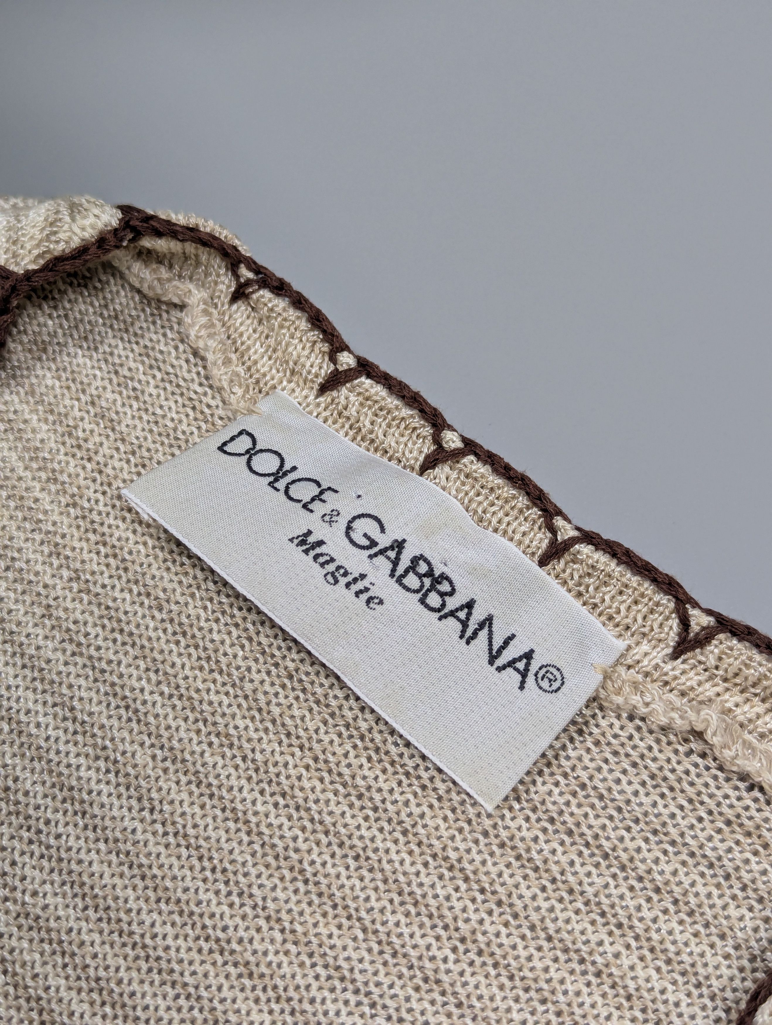 Dolce & Gabbana Archive Dolce & Gabbana Y2K Knit Vest Ethno Size M / US 6-8 / IT 42-44 - 9 Thumbnail