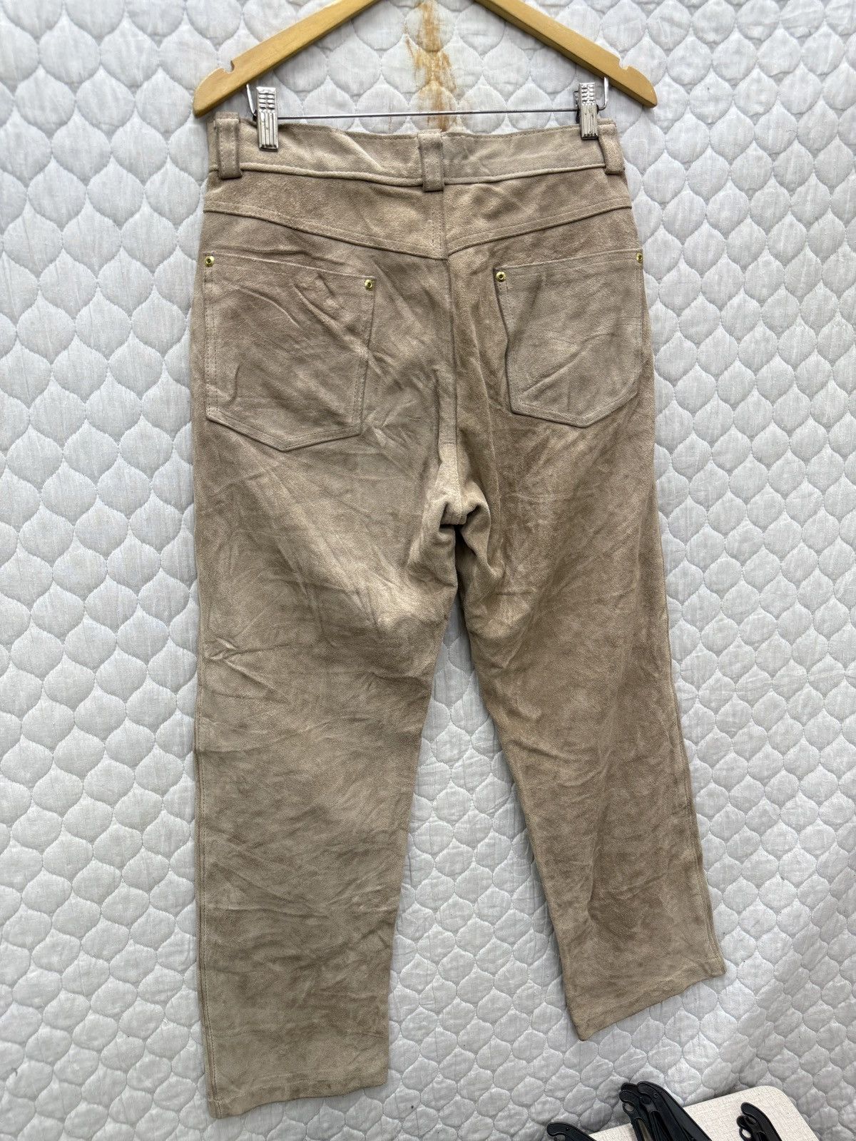 Schott 🔥🔥🔥STEALS VTG SCHOTT BROSS LEATHER PANTS Size US 31 - 6 Thumbnail