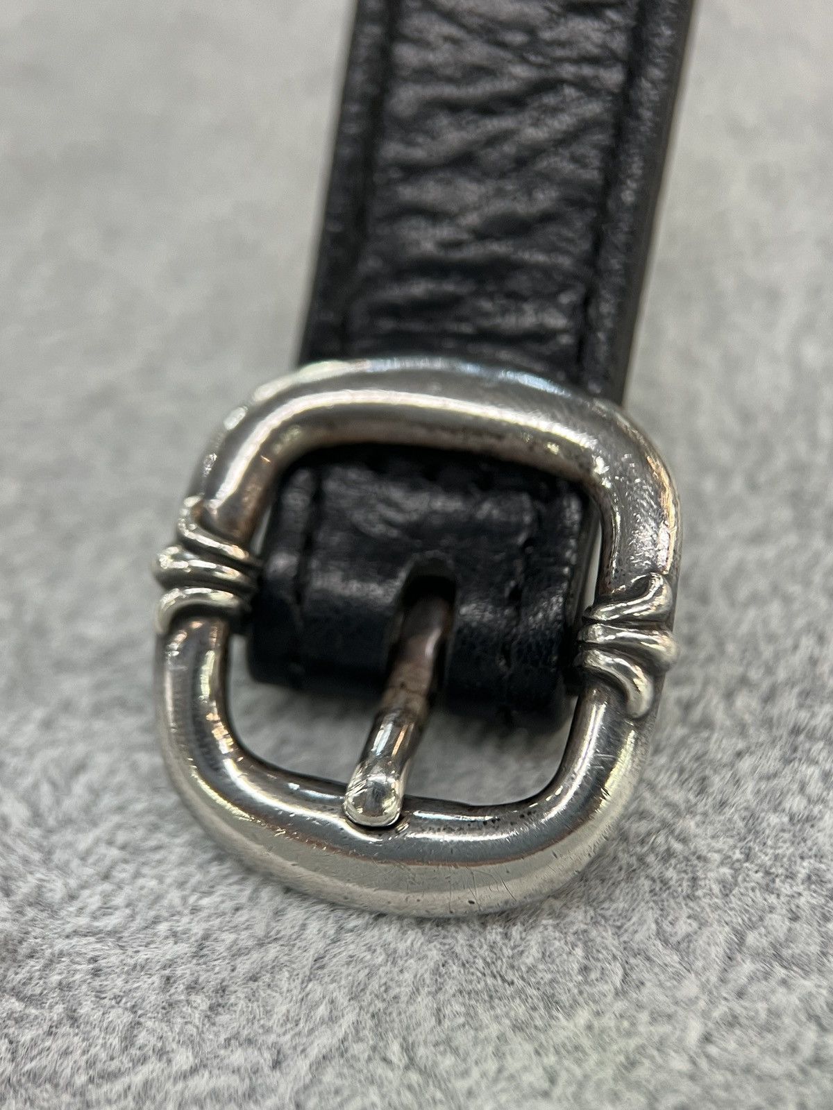 Chrome Hearts Chrome Hearts Leather Bracelet Cross Buckle 925 Size ONE SIZE - 17 Thumbnail