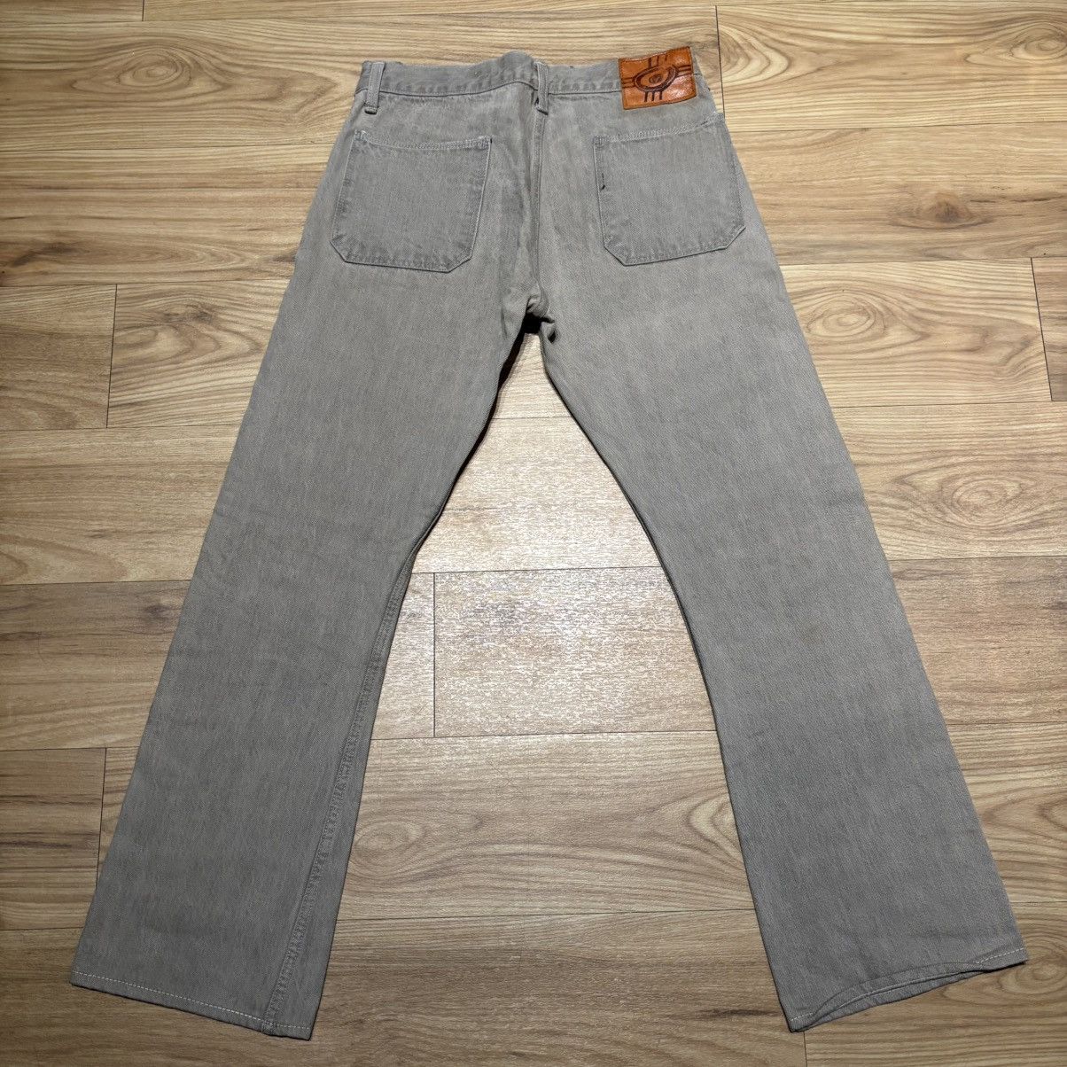 Kapital Kapital Flared Beige Selvedge Jeans Size US 29 - 2 Thumbnail