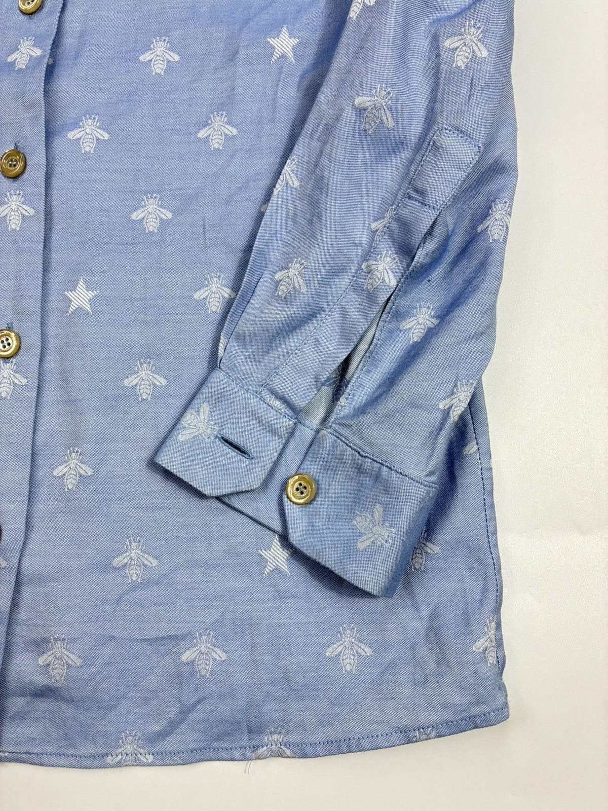 Gucci Gucci - Alessandro Michele Bee & Star Jacquard Blouse Size XS / US 0-2 / IT 36-38 - 8 Thumbnail