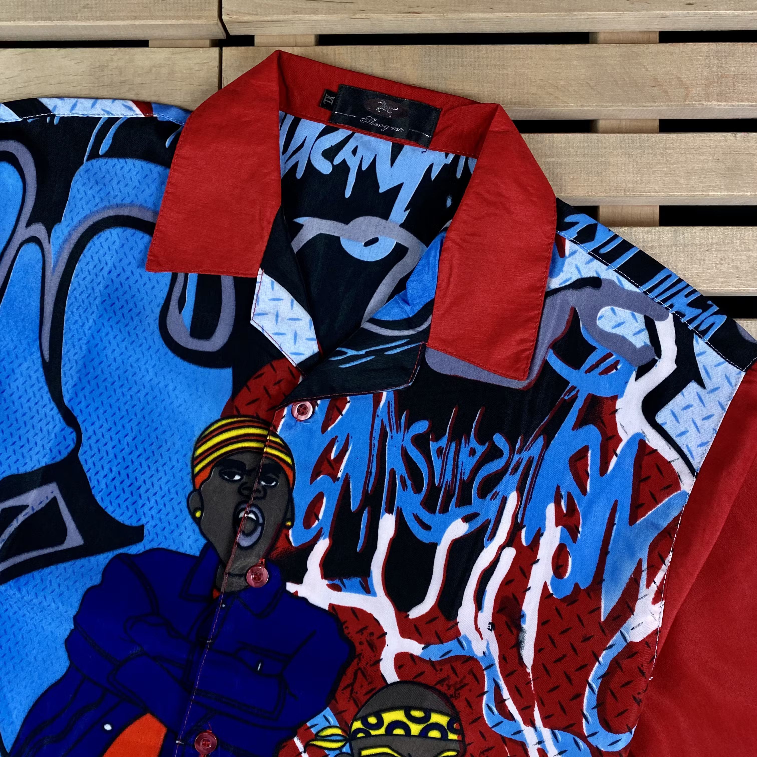 Vintage Mens Crazy Shirt Rap Size XL Size US XL / EU 56 / 4 - 2 Thumbnail