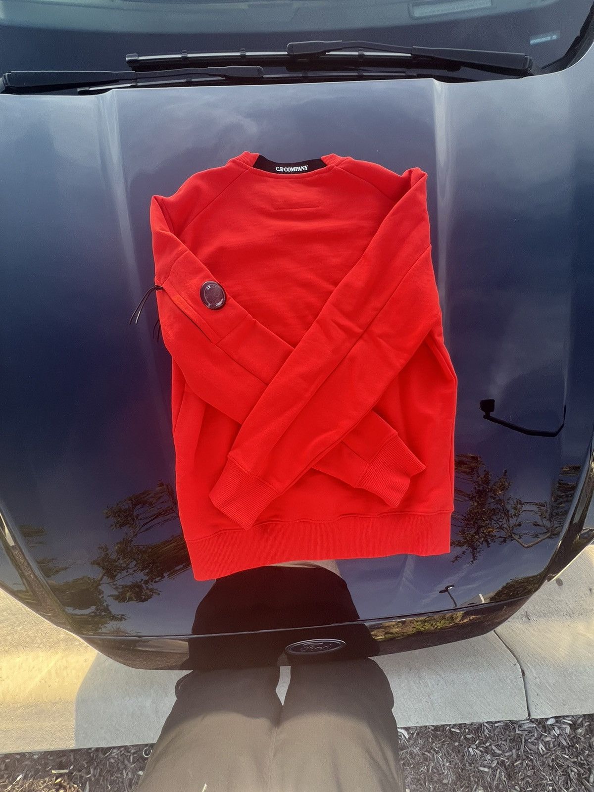 C.P. Company C.P. Company Crew Neck Diagonal Raised Fleece Size US L / EU 52-54 / 3 - 8 Thumbnail