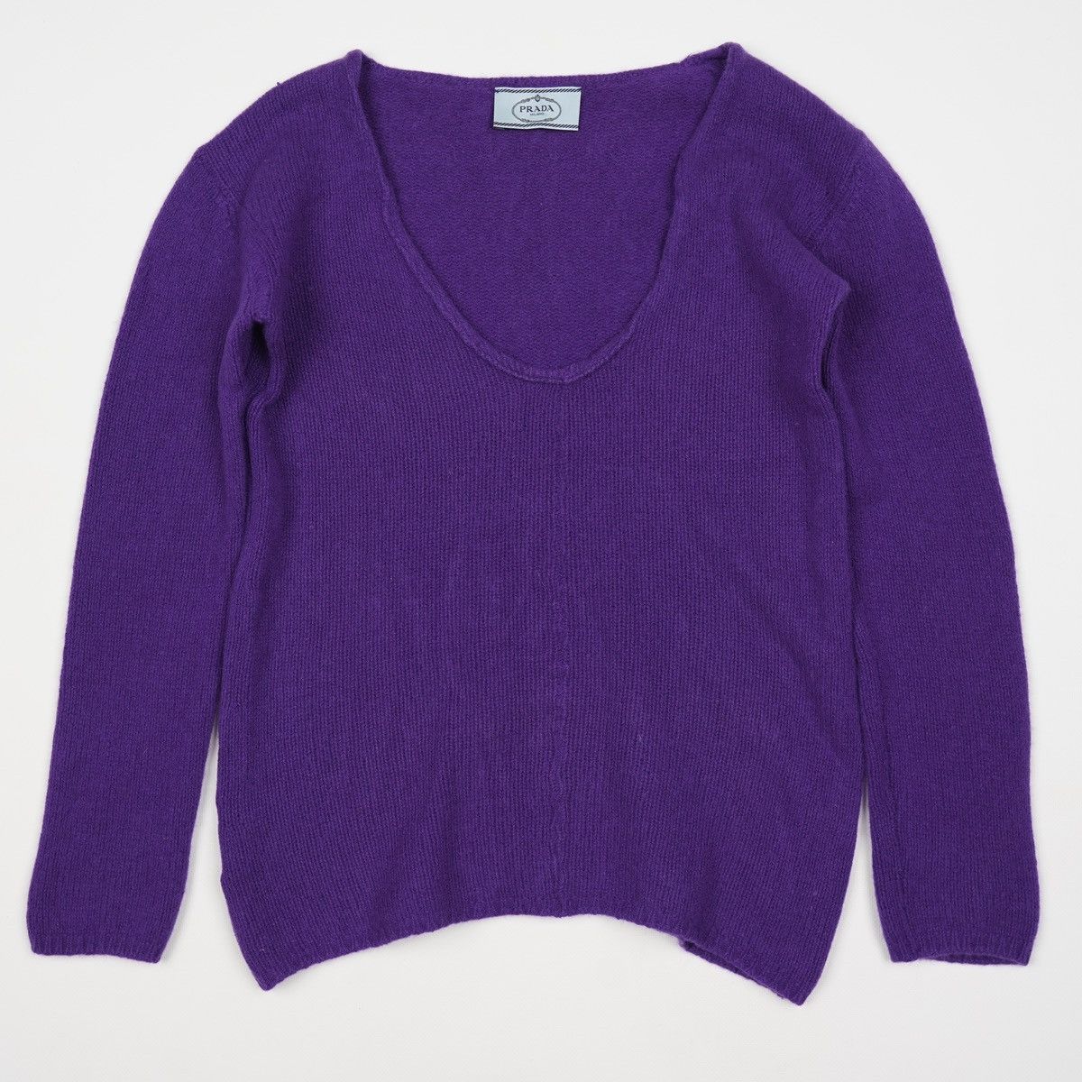 Prada Prada Cashmere Wool V neck Sweater Purple Size S / US 4 / IT 40 - 1 Thumbnail