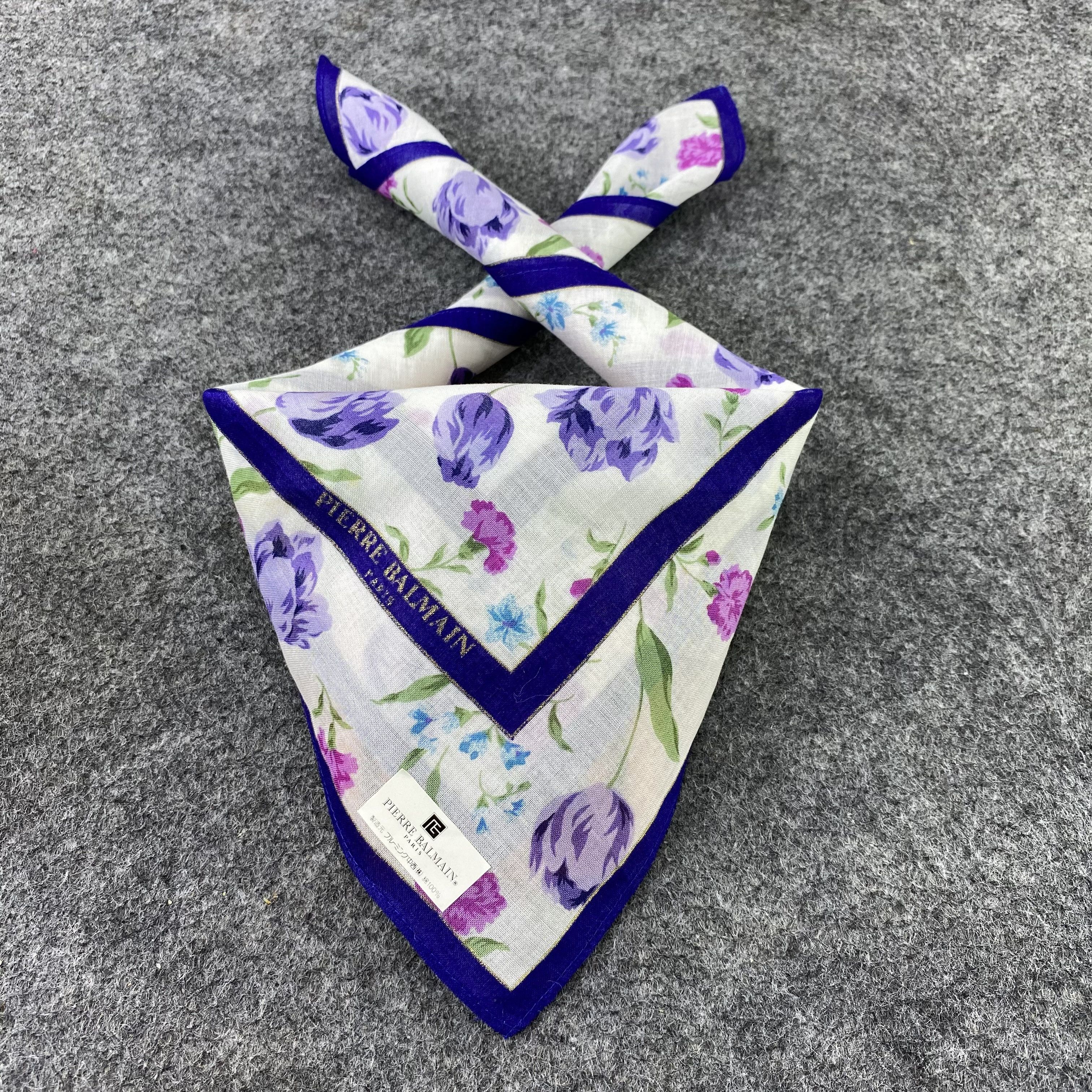 Pierre Balmain Pierre Balmain Handkerchief / Bandana / Neckerchief-B601 Size ONE SIZE - 2 Thumbnail