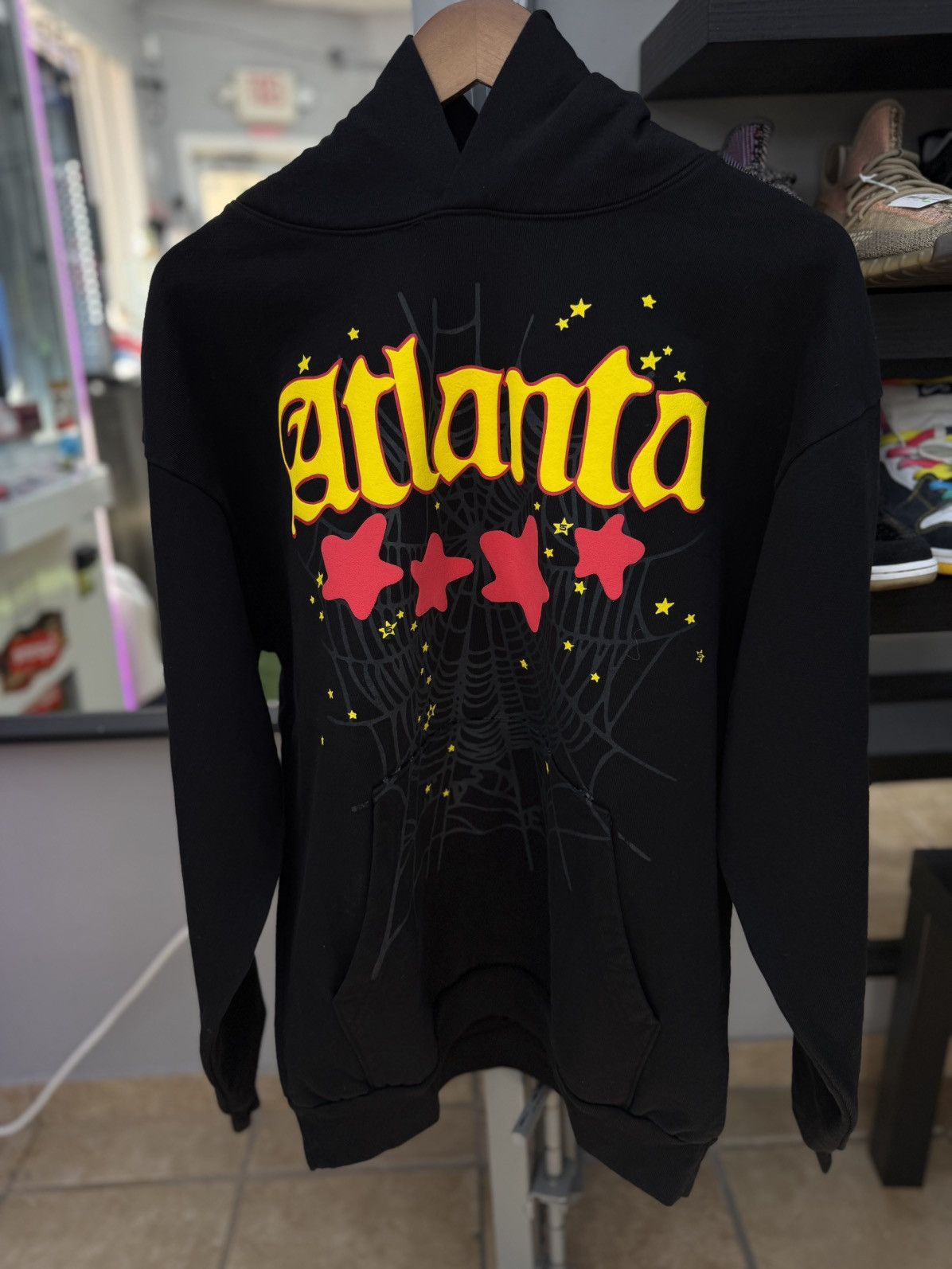 Sp5der Sp5der Black Atlanta Pullover Hoodie Size (L) NEW Size US L / EU 52-54 / 3 - 2 Thumbnail