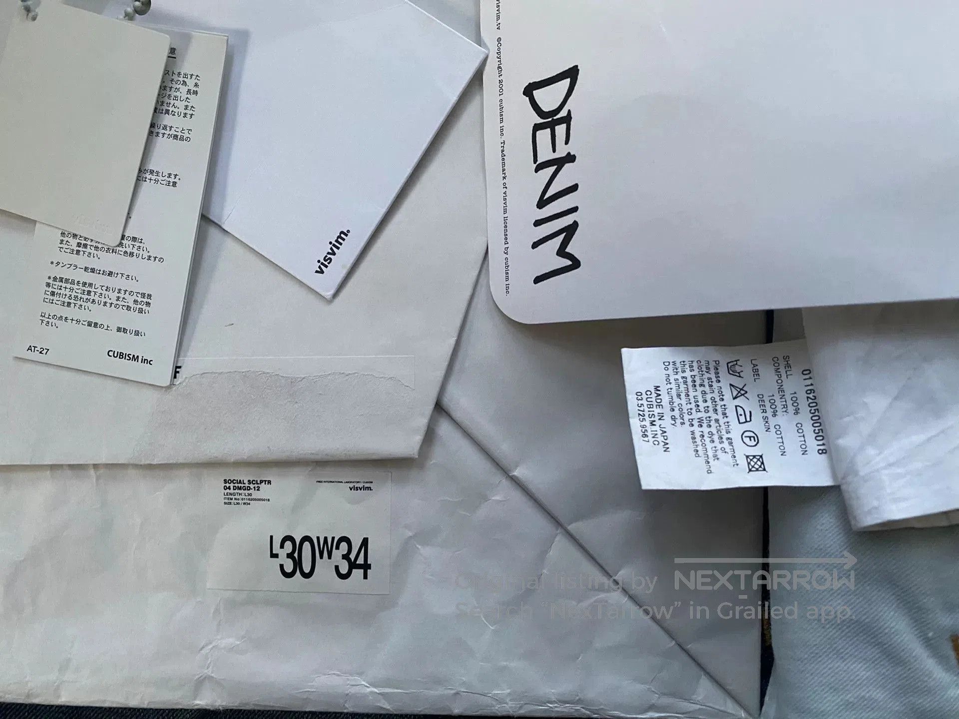 Visvim visvim 16AW SOCIAL SCLPTR 04 Damaged Jeans. Size US 34 / EU 50 - 3 Thumbnail
