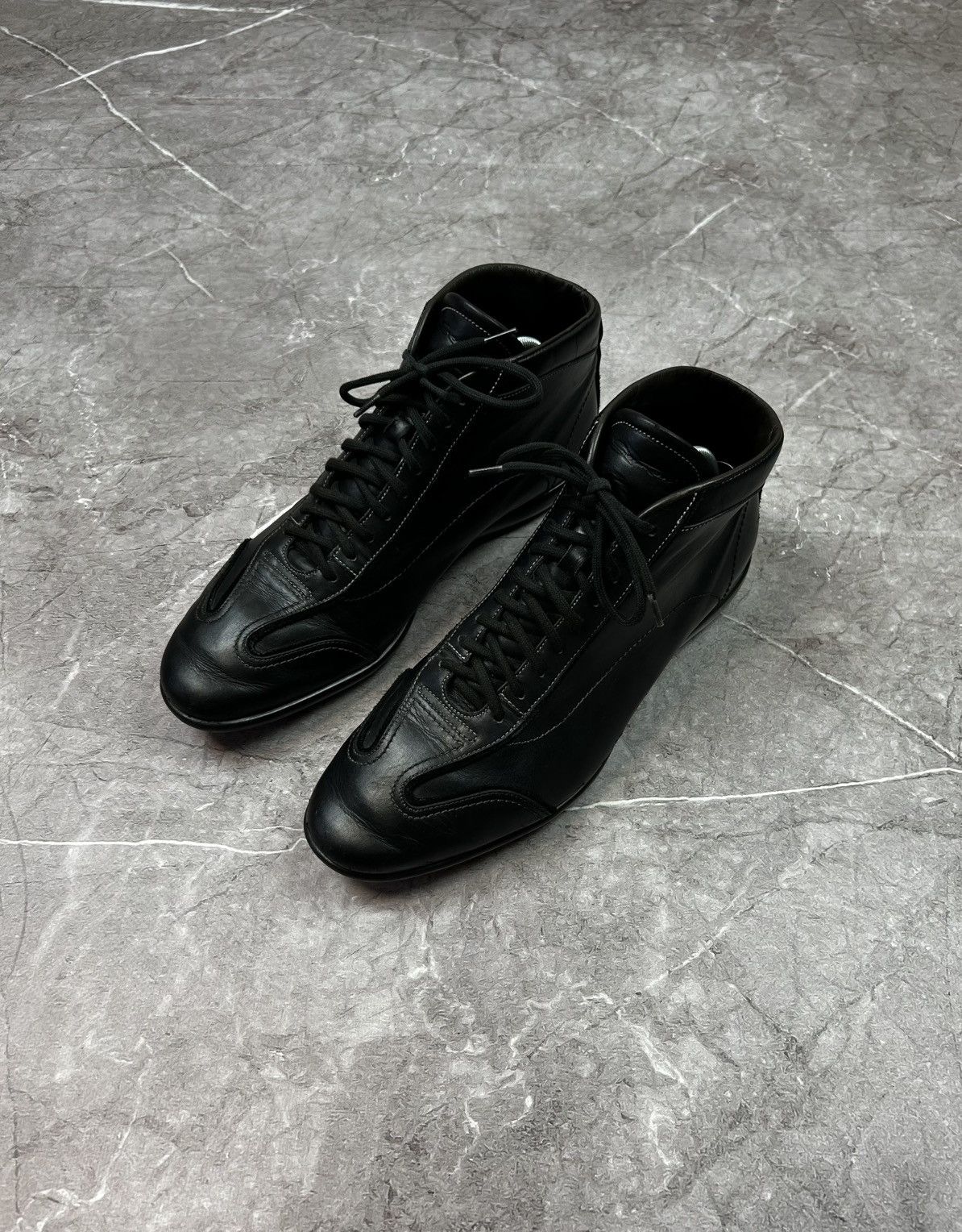 Santoni SANTONI CLUB Mens Black Soft Leather Ankle Boots Fashion Size US 7 / EU 40 - 2 Thumbnail