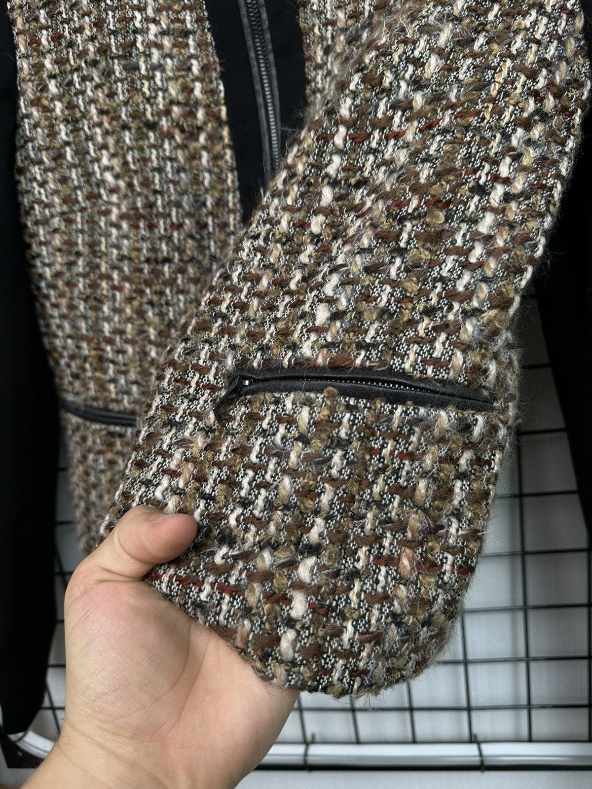 Marella × Max Mara × Weekend Max Mara Marella by Max Mara blazer Womens zip Jacket tweed wool 4 sz Size S / US 4 / IT 40 - 8 Thumbnail