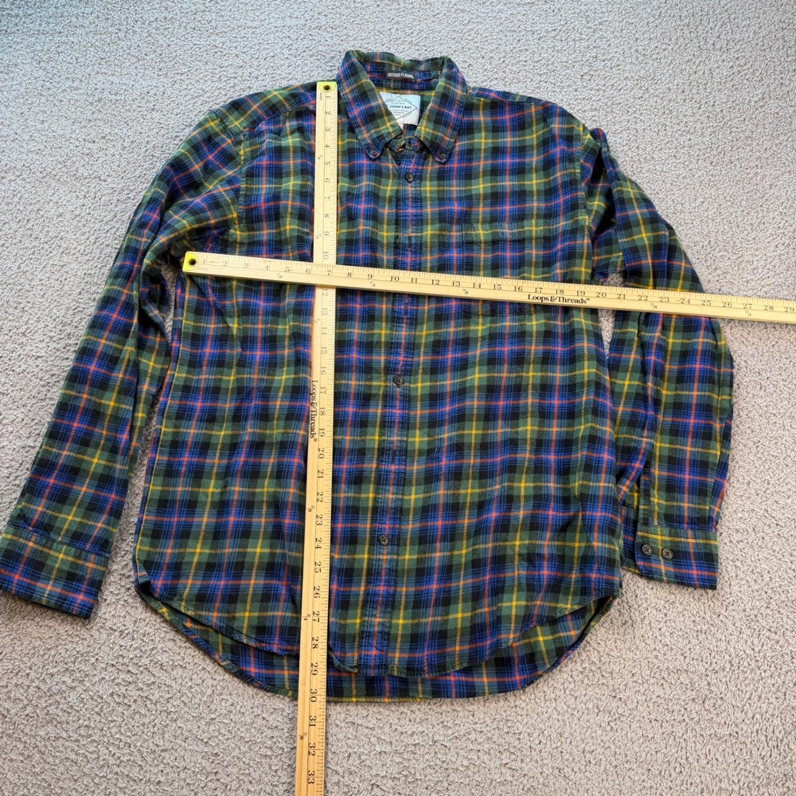St. Johns Bay St Johns Bay Mens Brushed Flannel Plaid Button Down Shirt Size US L / EU 52-54 / 3 - 2 Thumbnail