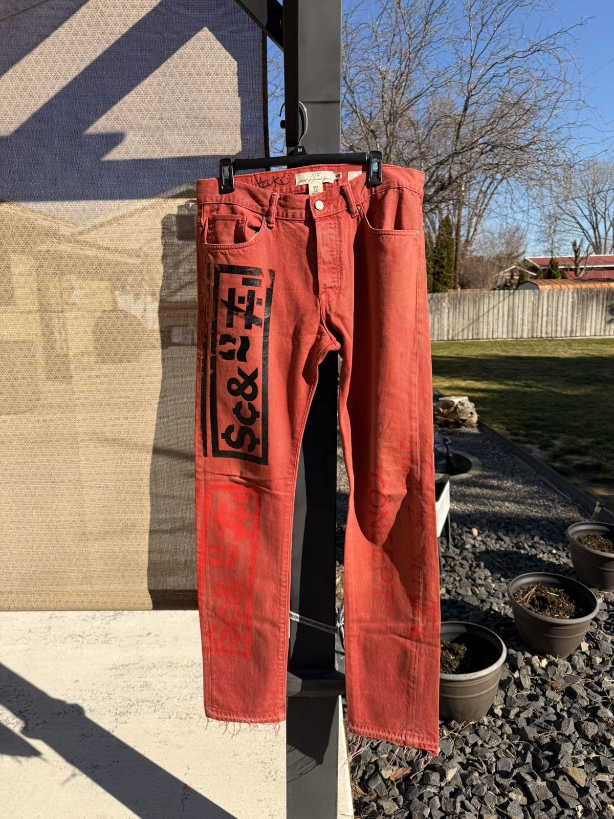 L.O.G.G. LoGG x H&M Custom 1/1 Slim Fit Jeans Size US 33 - 1 Thumbnail