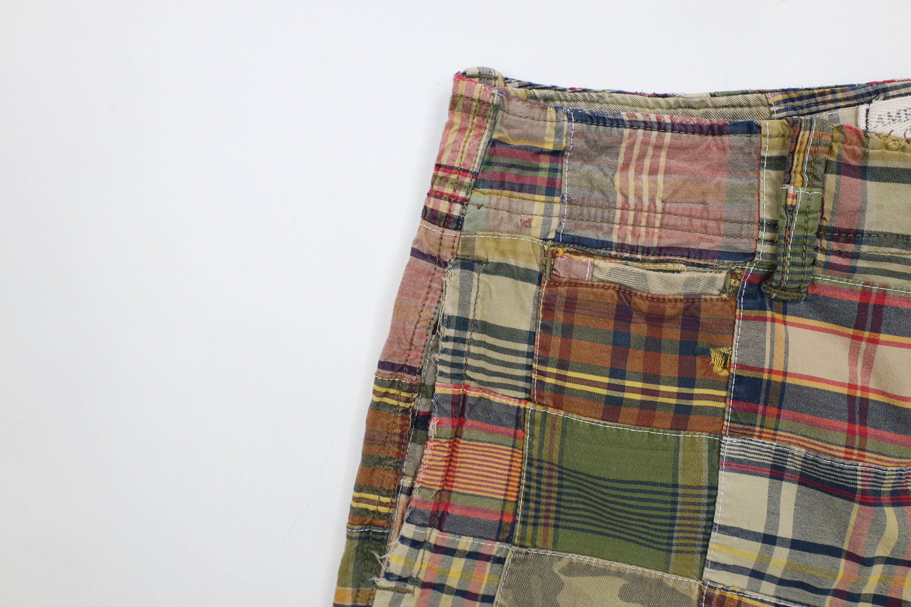 American Eagle Outfitters × Vintage Vintage American Eagle Patchwork Shorts Longer Length Size US 32 / EU 48 - 9 Thumbnail