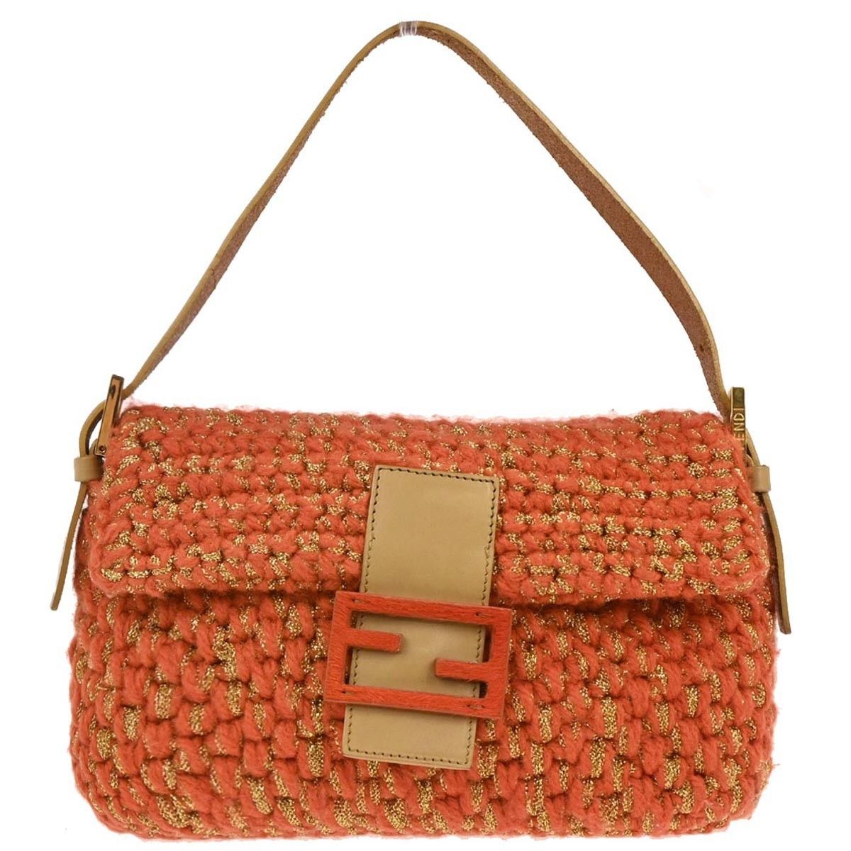Fendi Fendi Baguette Bag Wool Size ONE SIZE - 1 Thumbnail