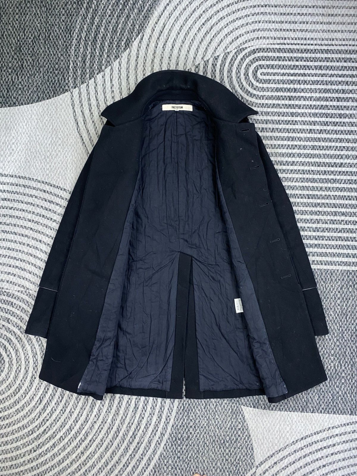FACTOTUM Vintage Factotum Casual Black Front Button Coat Size US S / EU 44-46 / 1 - 5 Thumbnail