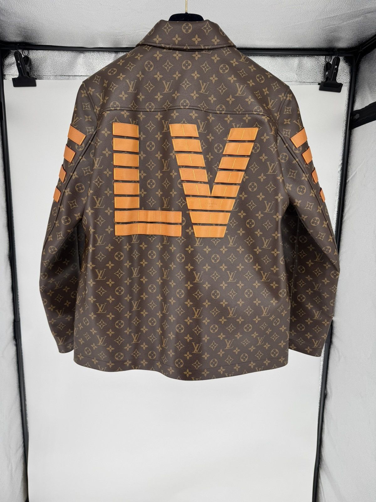Louis Vuitton Louis Vuitton x Nigo Varsity Monogram Leather Jacket Size US L / EU 52-54 / 3 - 11 Thumbnail