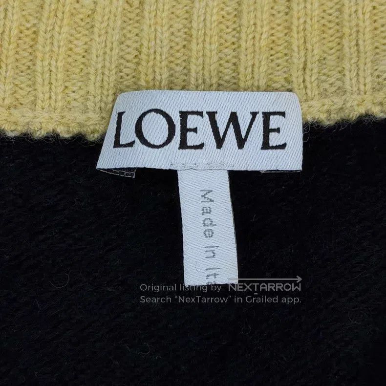 Loewe Loewe Black embroidered logo wool sweater Size XS / US 0-2 / IT 36-38 - 5 Thumbnail
