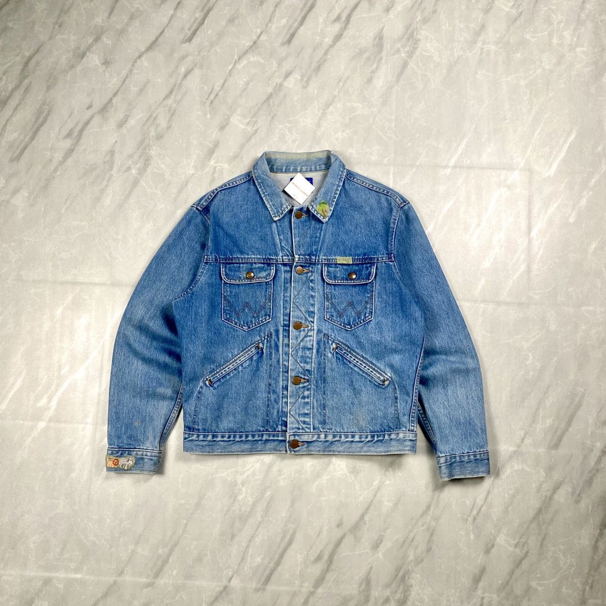 Wrangler Vintage Wrangler Japan African Soil Denim Jacket Size US S / EU 44-46 / 1 - 1 Thumbnail