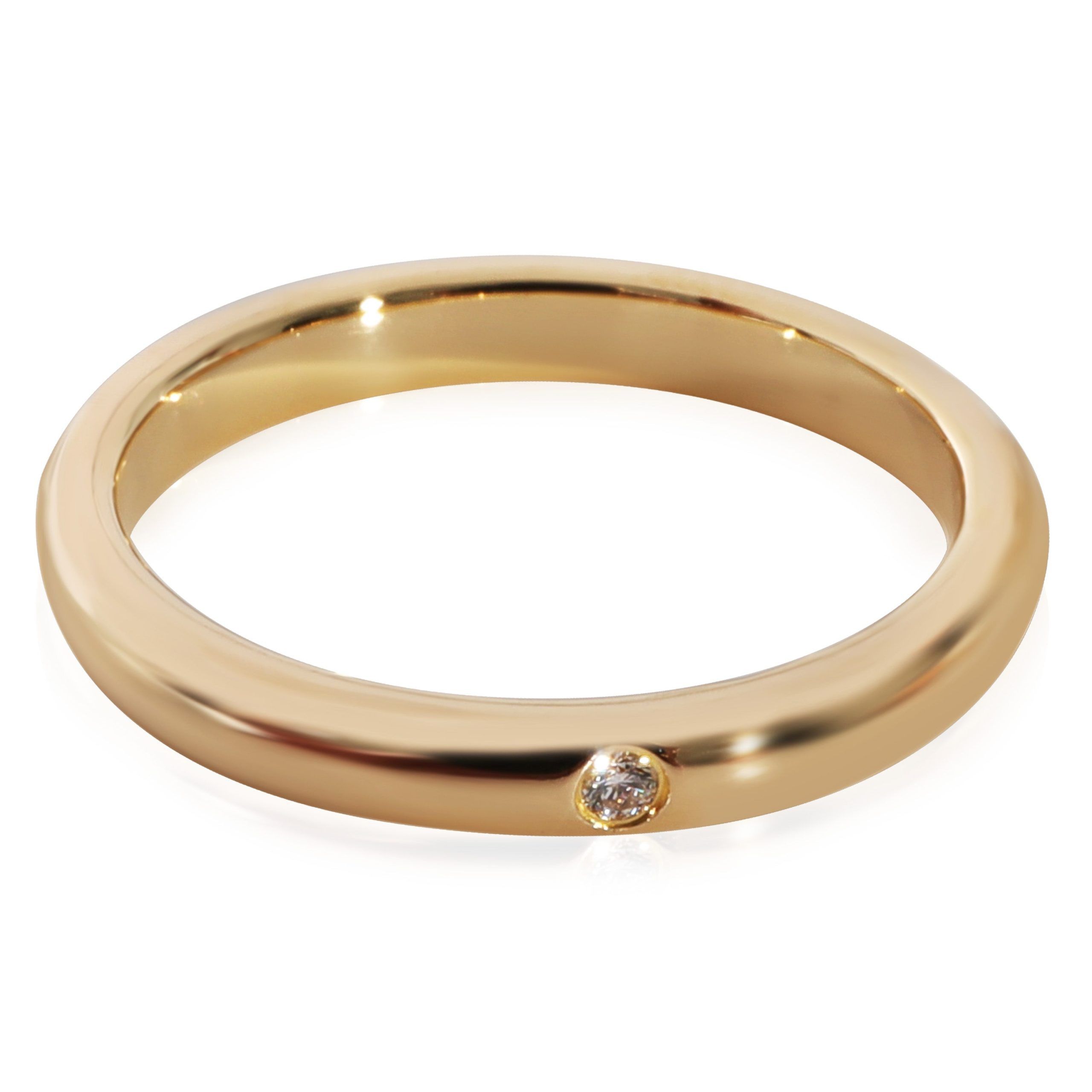 image of Cartier 1895 Diamond Wedding Band In 18K Yellow Gold 0.01 Ctw, Women's
