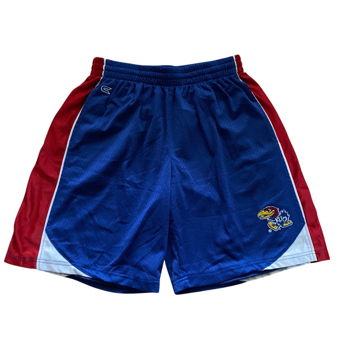 Colosseum Athletics Vintage 2000s Kansas Jayhawks Basketball Shorts Mens XL Size US 38 / EU 54 - 1 Thumbnail