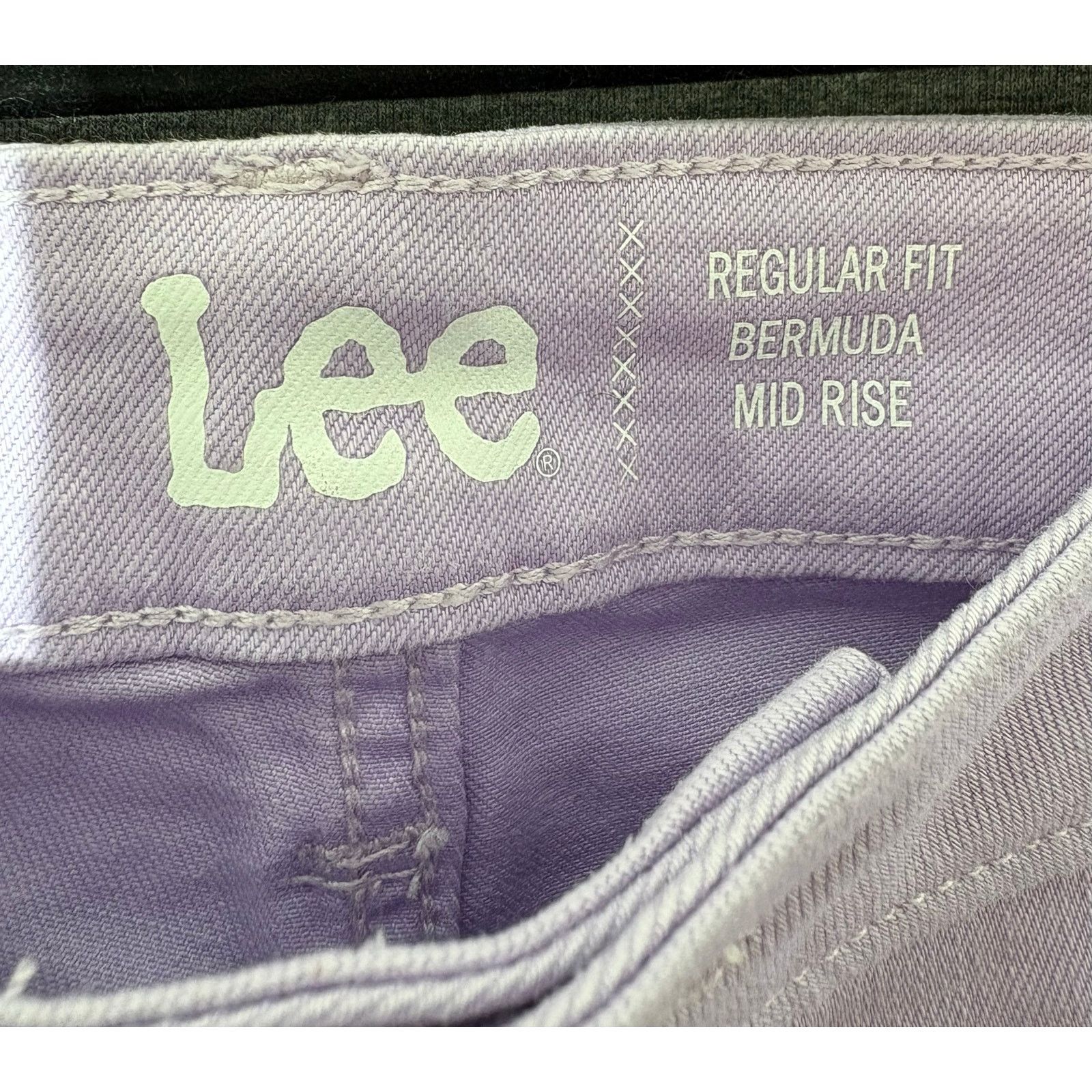 Lee Lee | Women's Regular Fit Bermuda Mid Rise Shorts | 22 Size 22" - 4 Thumbnail