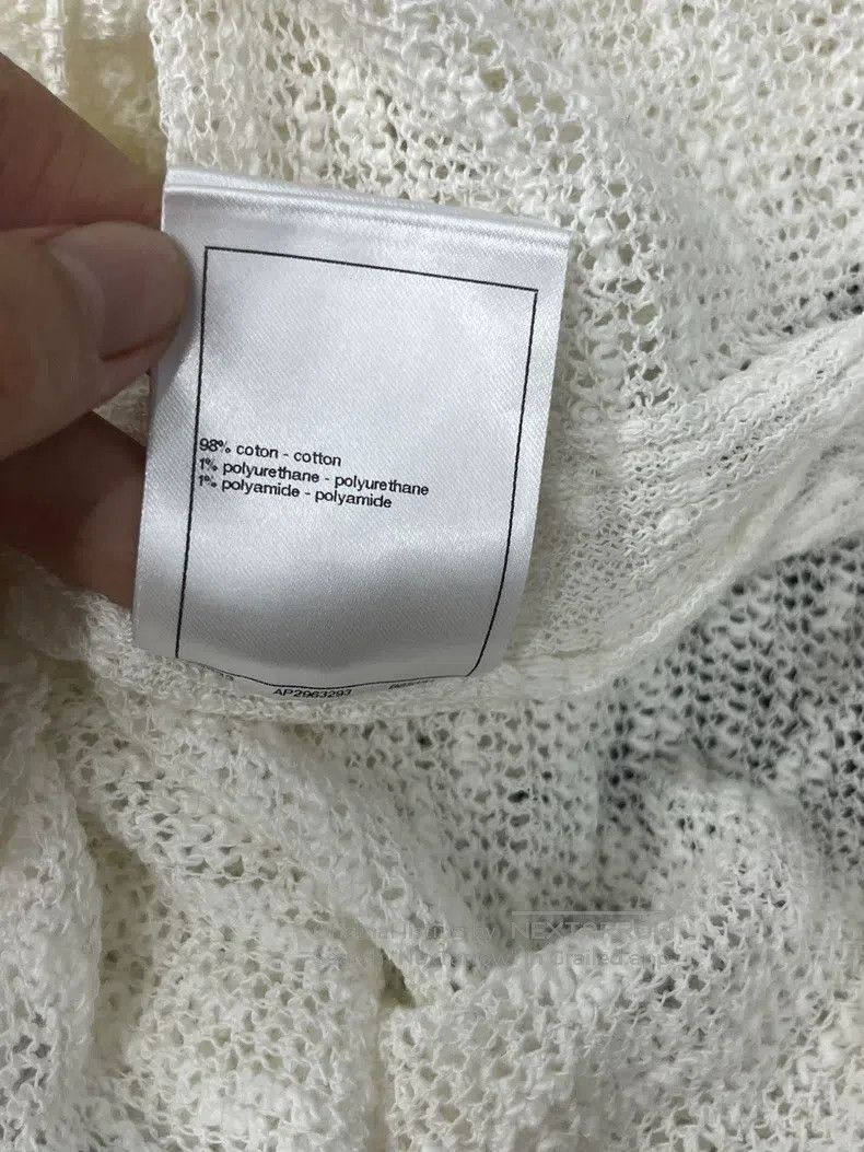 Chanel Chanel Beach Series White Pocket Knitted Vest Size XS / US 0-2 / IT 36-38 - 7 Thumbnail