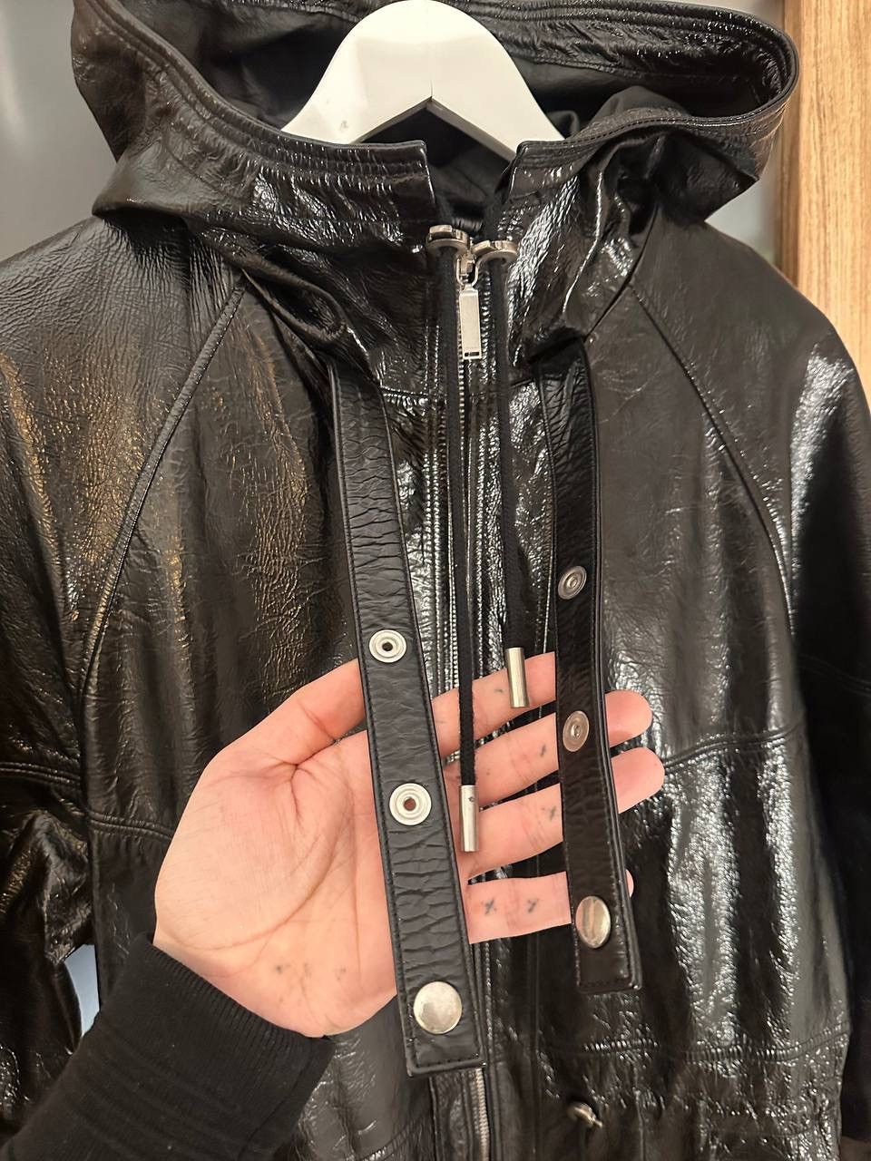 Saint Laurent Paris Saint Laurent Paris Leather Black Parka F38/S Size S / US 4 / IT 40 - 12 Thumbnail