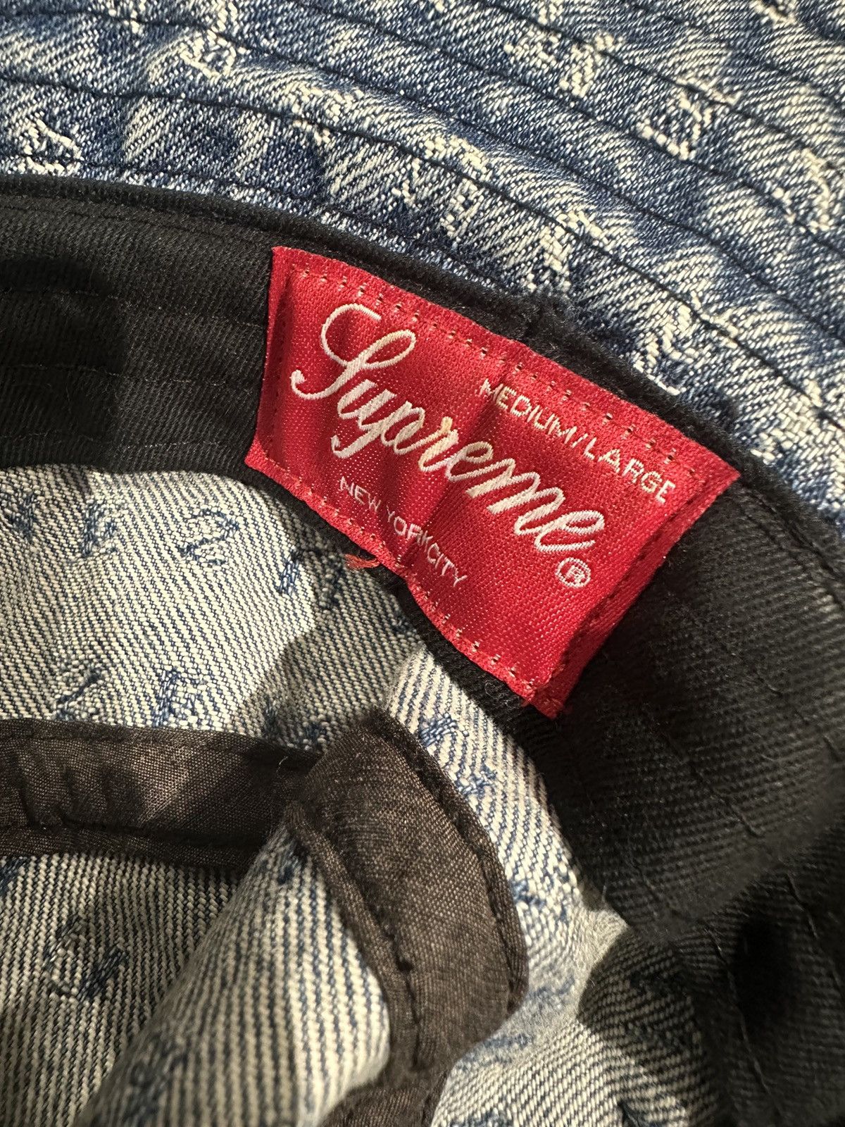 Supreme Supreme Jacquard Logos Denim Crusher Size ONE SIZE - 4 Thumbnail