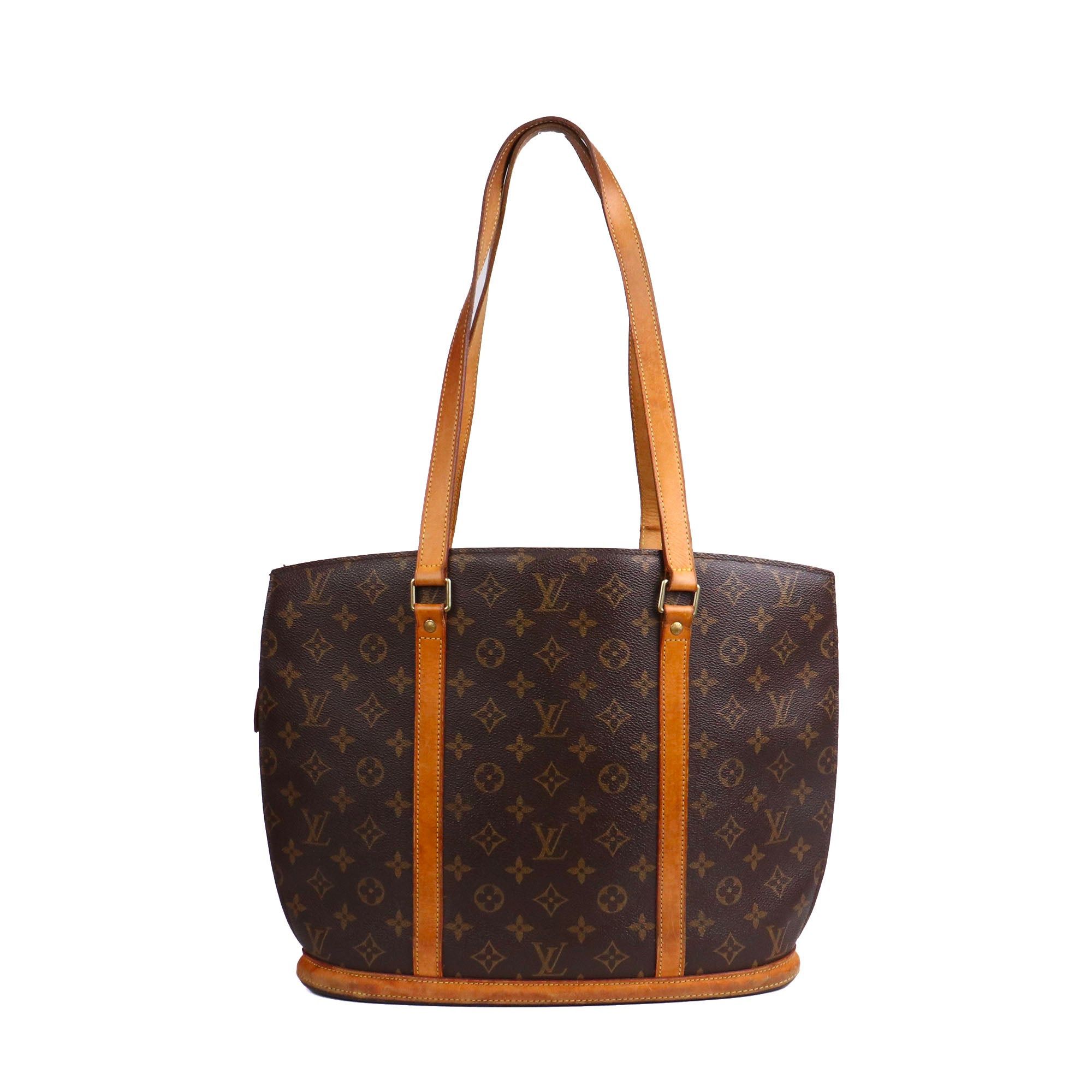 Louis Vuitton LOUIS VUITTON - Louis Vuitton Babylone tote bag in vintage brown monogram canvas Size ONE SIZE - 1 Thumbnail