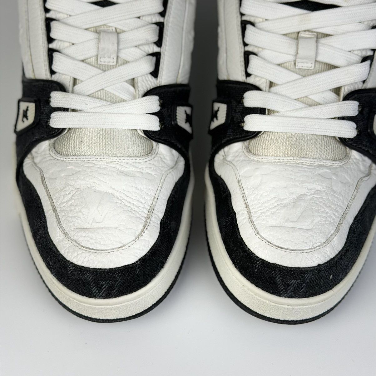 Louis Vuitton Louis Vuitton LV Trainer Black Denim Monogram Size US 9.5 / EU 42-43 - 9 Thumbnail