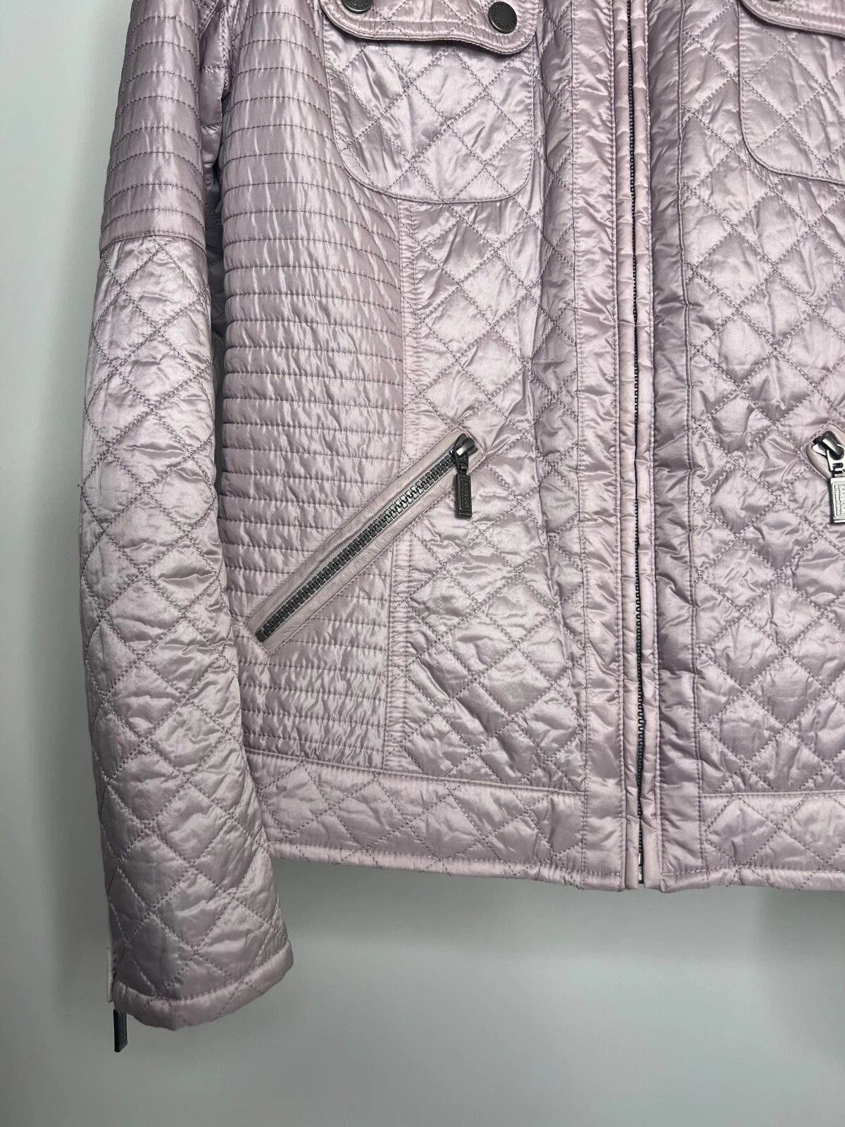 Barbour Barbour International Kleeton Quilted Pink Jacket Size XL / US 12-14 / IT 48-50 - 4 Thumbnail