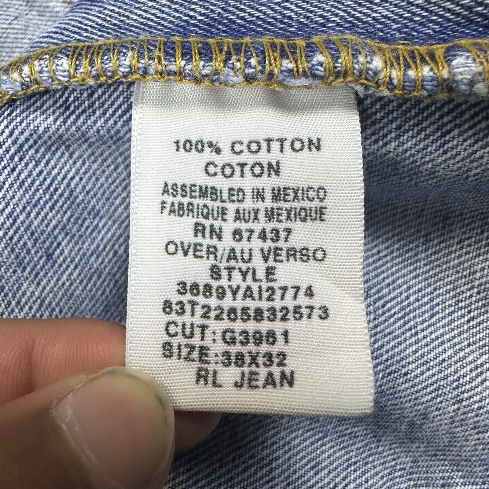 Ralph Lauren × Vintage Vintage Baggy Polo Jeans Co Jeans Size US 38 / EU 54 - 5 Thumbnail