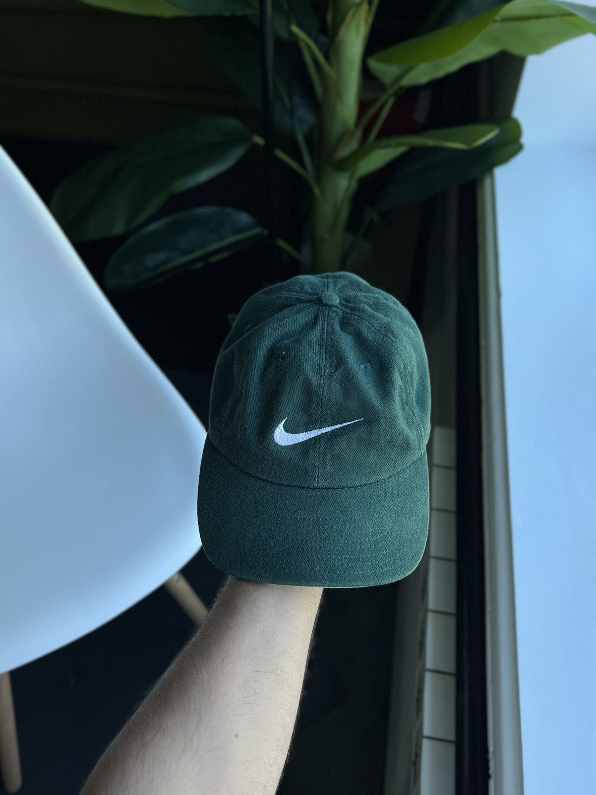 Nike × Vintage Vintage 1990s Nike Green Hat Y2K Rare Adjustable Strapback Size ONE SIZE - 12 Thumbnail